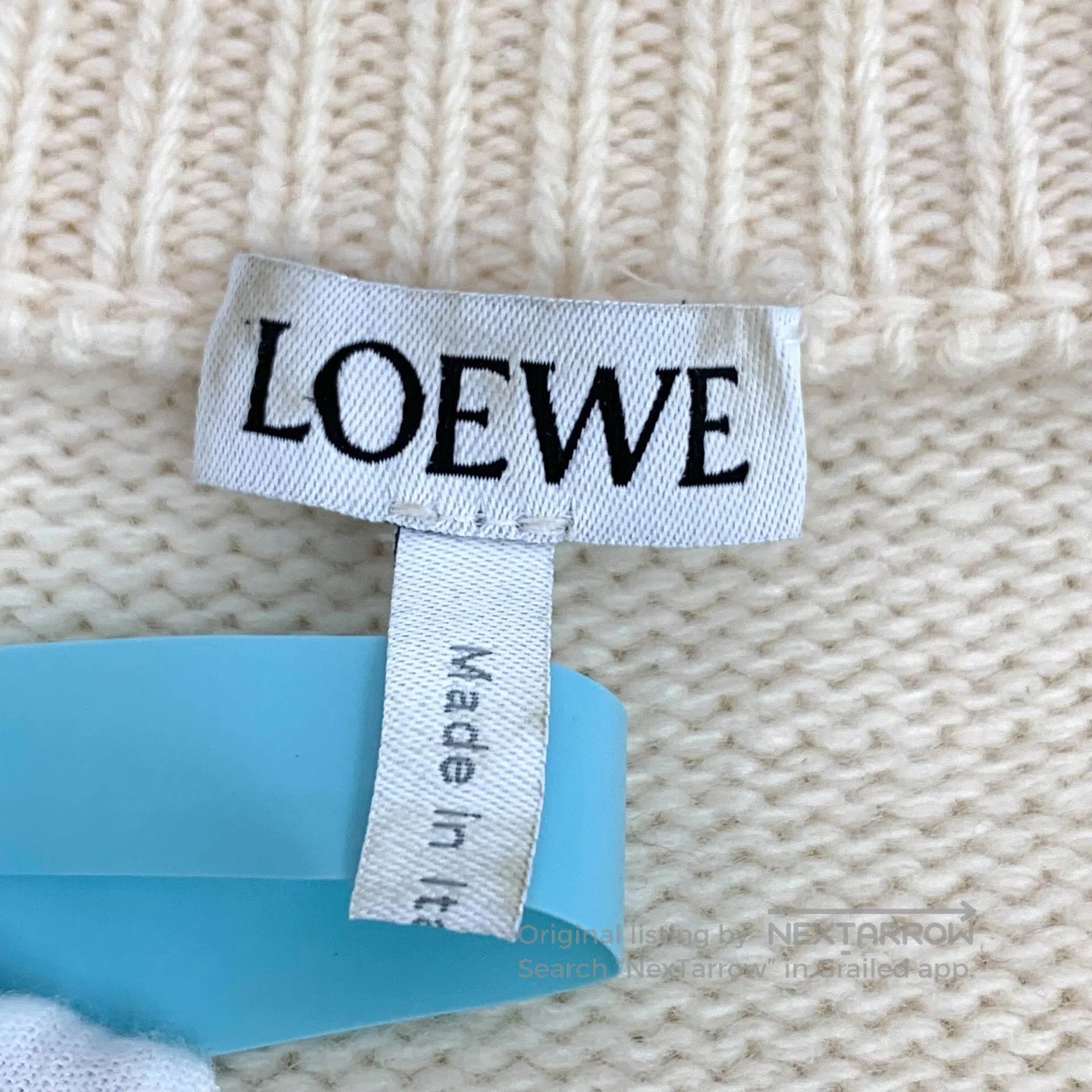 Loewe Loewe Logo Embroidery Diamond Wool Knit Sweater. Size L / US 10 / IT 46 - 5 Thumbnail
