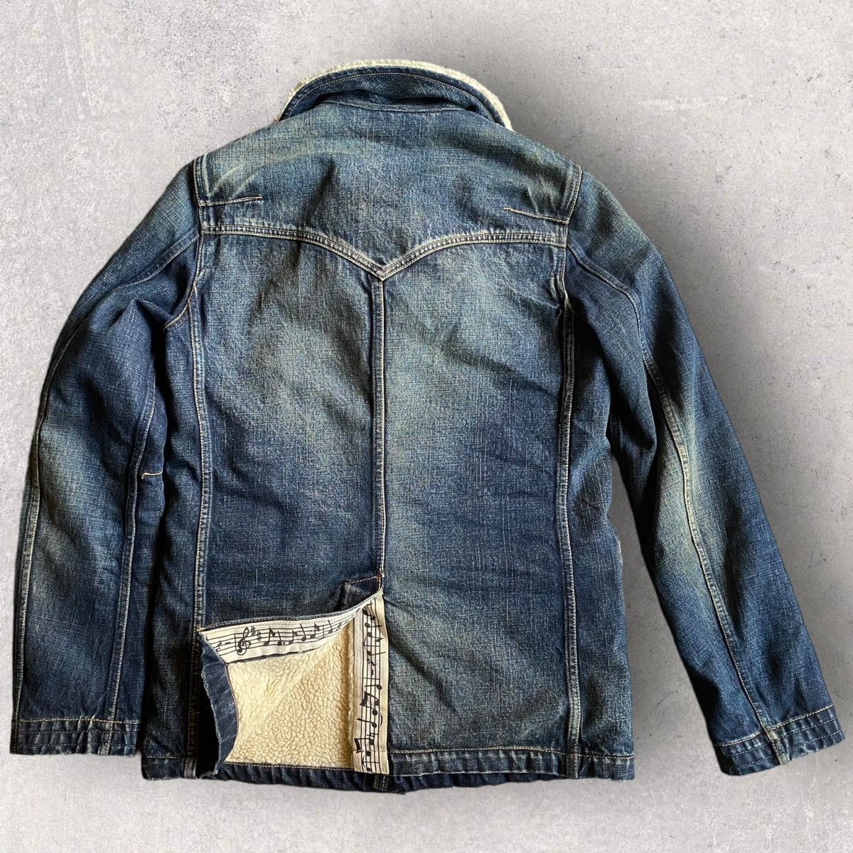 Number (N)ine × Takahiromiyashita The Soloist. FW07 Denim Shearling Jacket Size US S / EU 44-46 / 1 - 5 Thumbnail