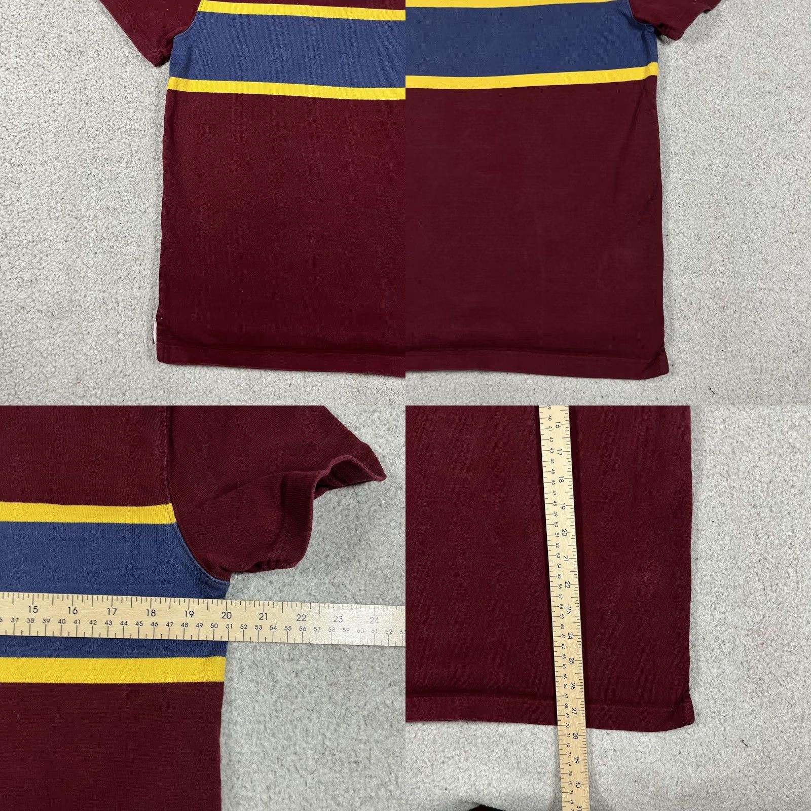 J.Crew J.CREW Polo Shirt Mens S Red Stripe Cotton Knit Short Sleeve Rugby Casual 90s Preppy N/A Size US S / EU 44-46 / 1 - 10 Thumbnail