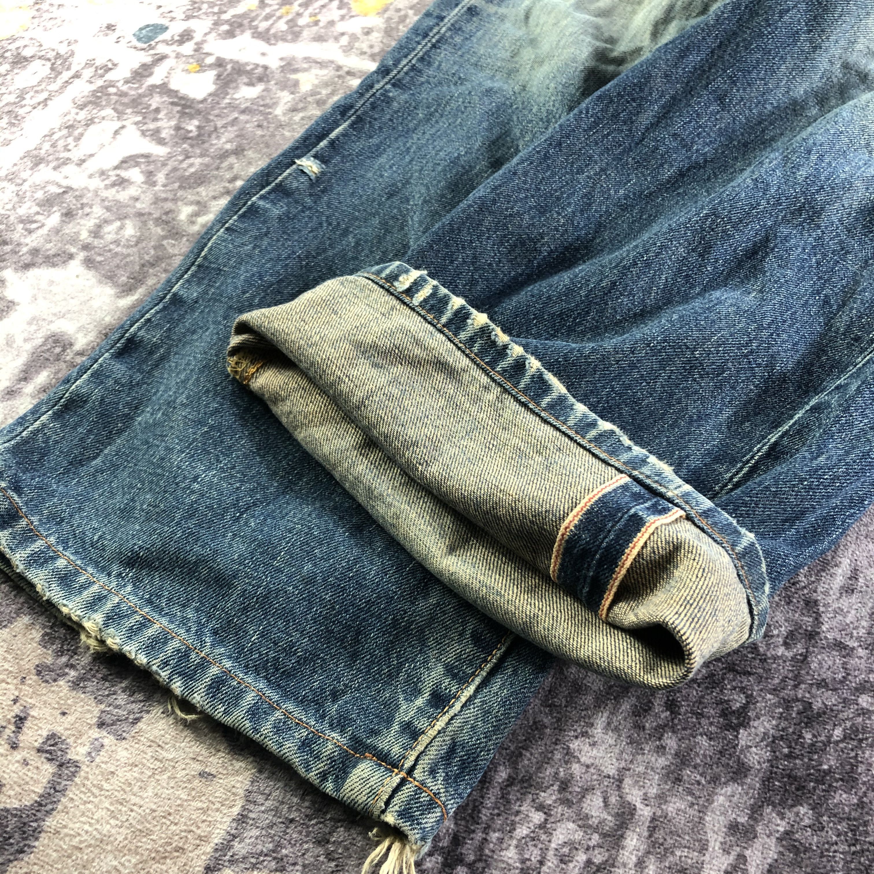 Edwin Vintage Blue Wash Edwin 505 Selvedge Jeans-JM3614 Size US 31 - 7 Thumbnail