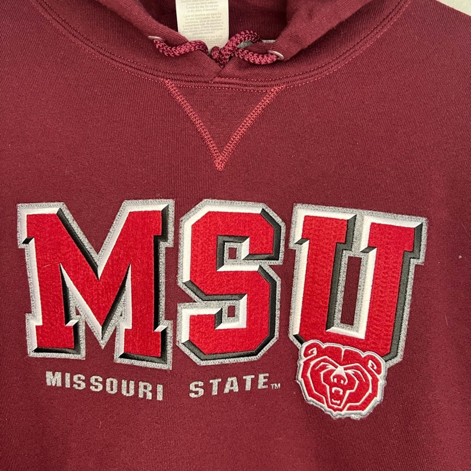 Russell Athletic Missouri State University XL Bears Hoodie Embroidered Logo Size US XL / EU 56 / 4 - 2 Thumbnail
