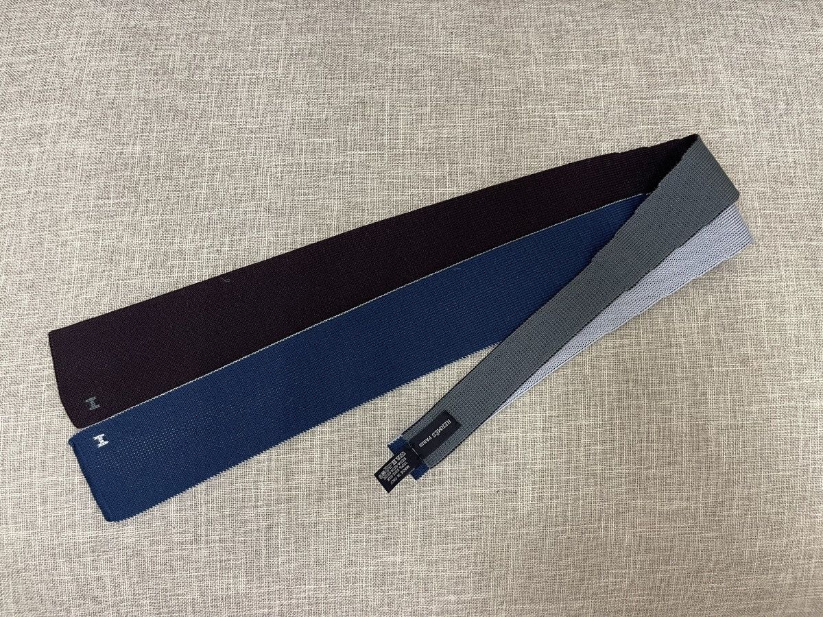 Hermes Hermes 4 Tones NeckTie Size ONE SIZE - 1 Thumbnail