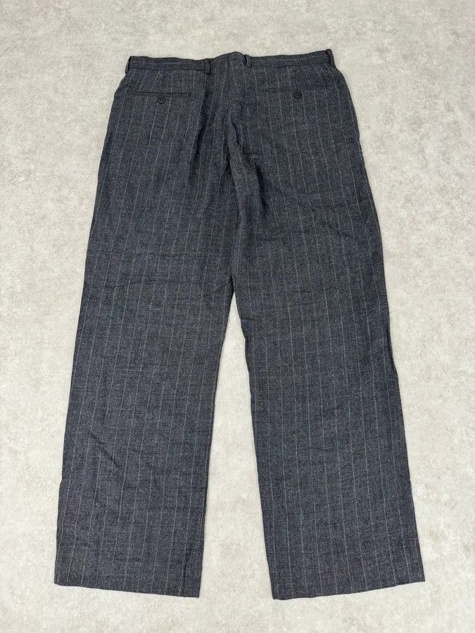 Emporio Armani AW2003 Emporio Armani Grey Wool Striped Classy Pants Size US 34 / EU 50 - 8 Thumbnail