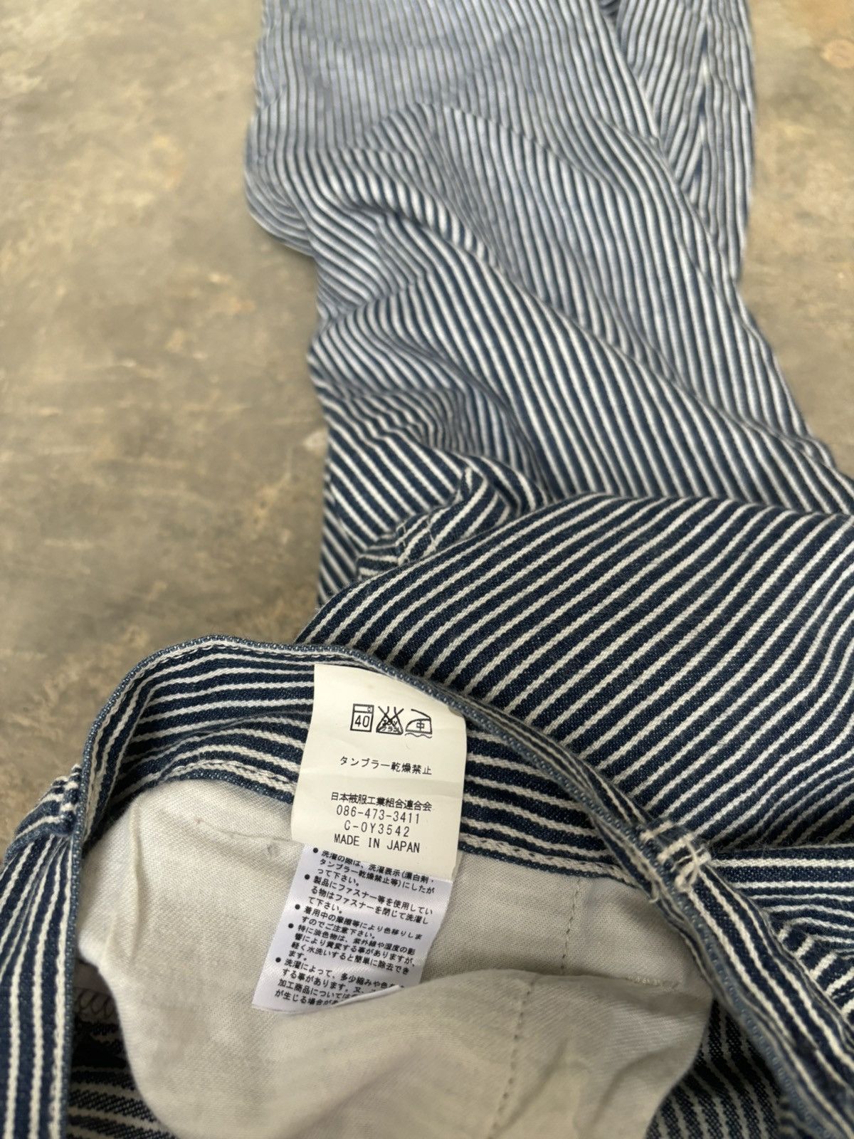 Other japanese Brand Deep Blue Stripe Pants Size US 29 - 9 Thumbnail