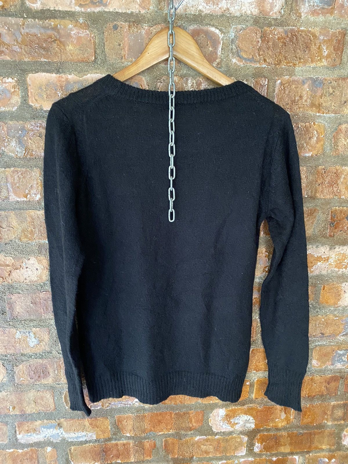 5351 POUR LES HOMMES × Japanese Brand × Obelisk Black Knit Mohair Nylon Acrylic Size US M / EU 48-50 / 2 - 6 Thumbnail
