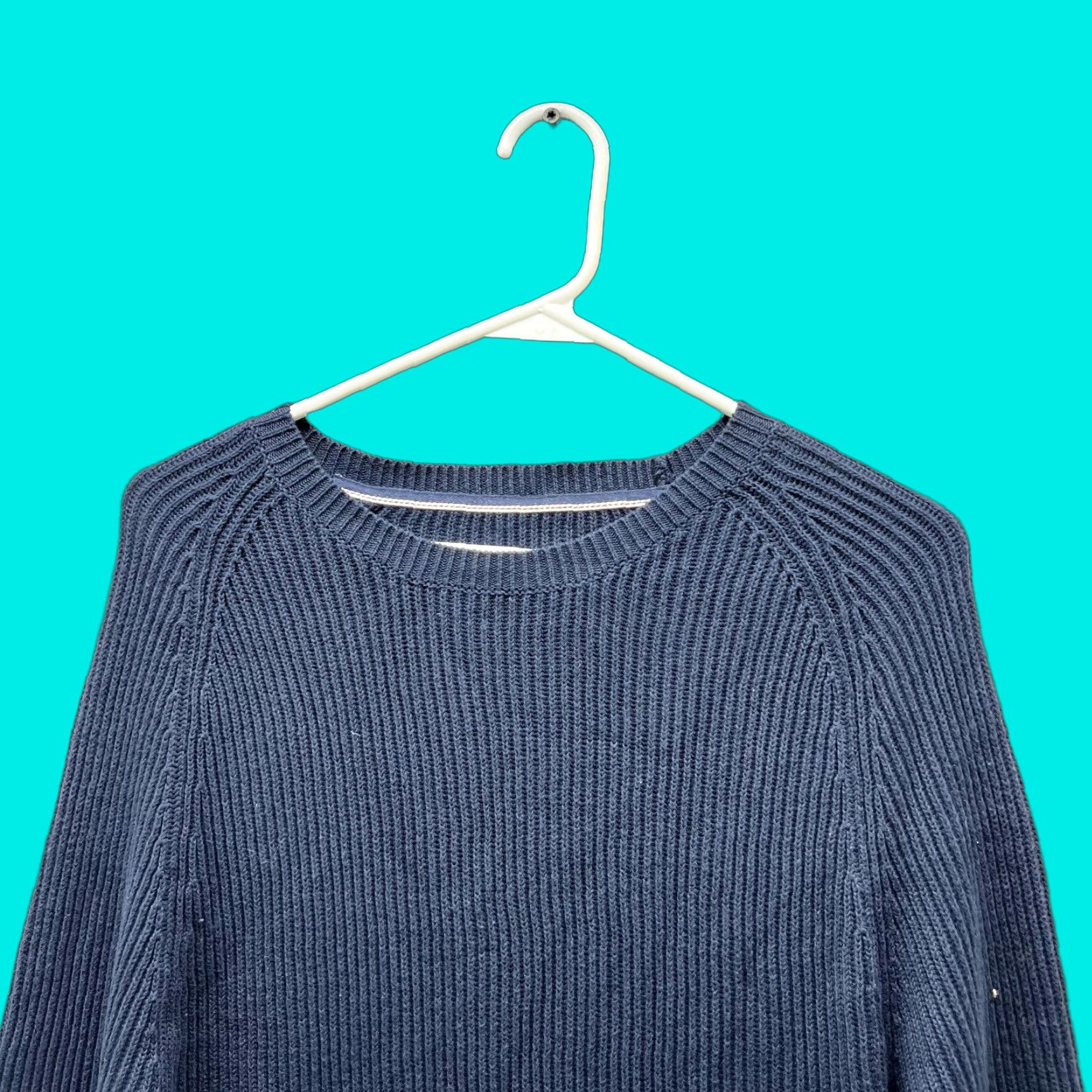 Levi's VINTAGE Levi's Sweater Men Medium Blue Navy Pullover Crewneck Knit Knitwear Long Sleeve Crew Neck All Seasons Logo Size US M / EU 48-50 / 2 - 1 Thumbnail