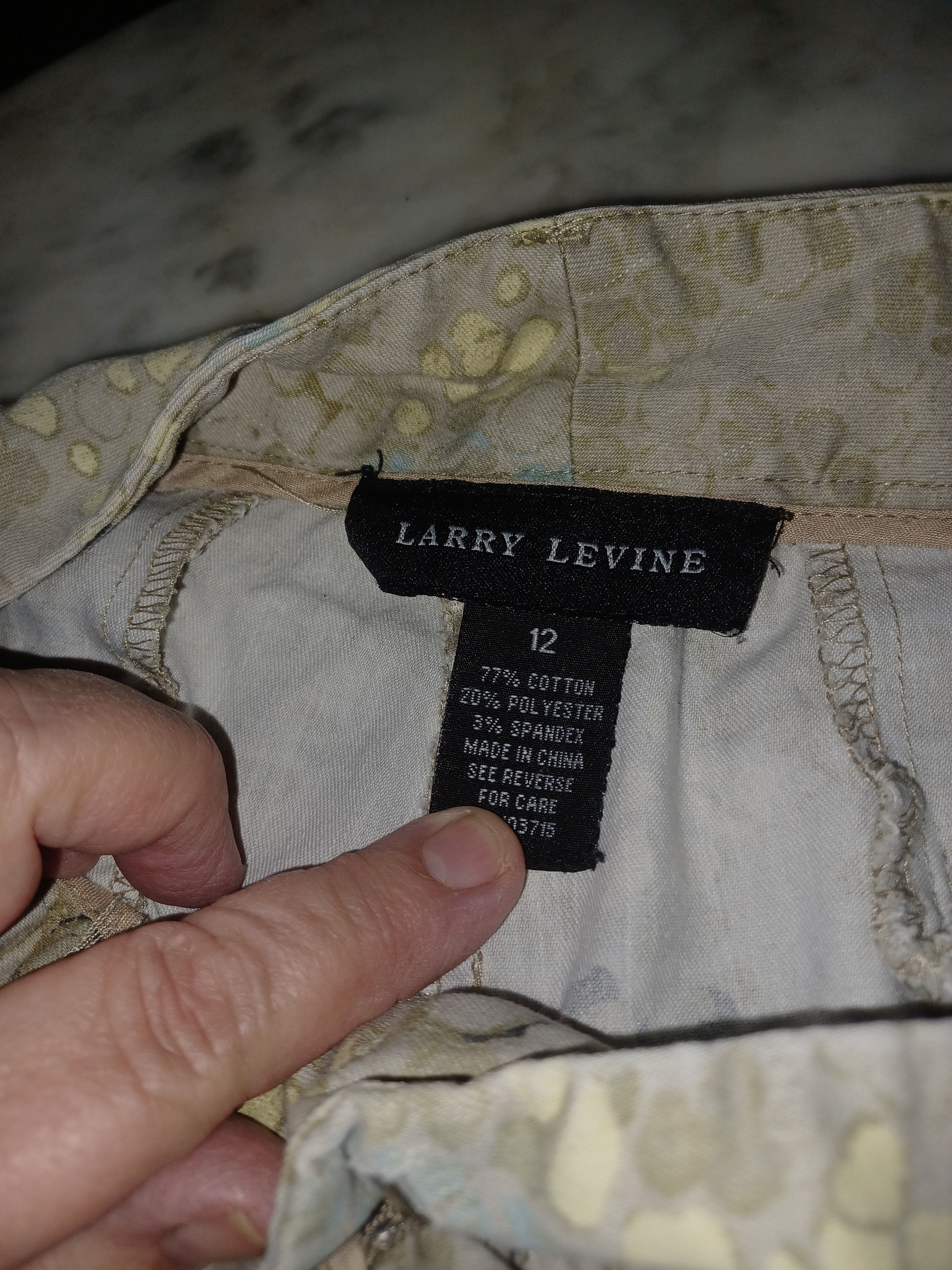 Other Larry Levine Women's Pants Animal Print SZ 12 Mostly Gray Size 34" / US 12 / IT 48 - 5 Thumbnail