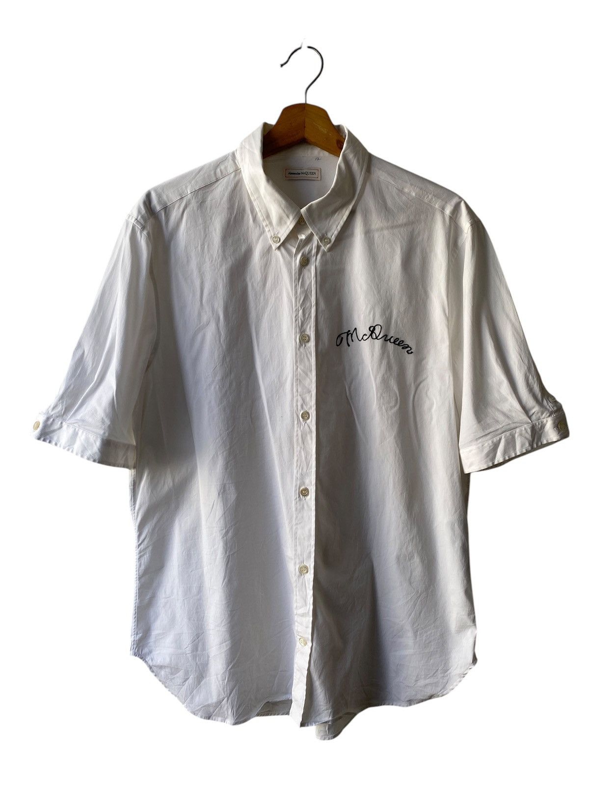 Alexander McQueen Alexander McQueen Stich Logo Button Up Shirt Size US L / EU 52-54 / 3 - 1 Thumbnail