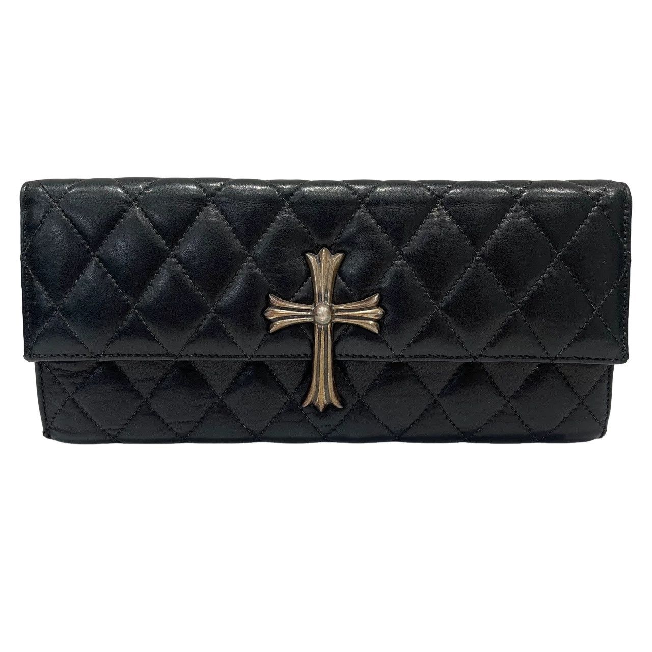 Chrome Hearts Chrome Hearts Quilted Cross Clutch Bag Size ONE SIZE - 1 Thumbnail