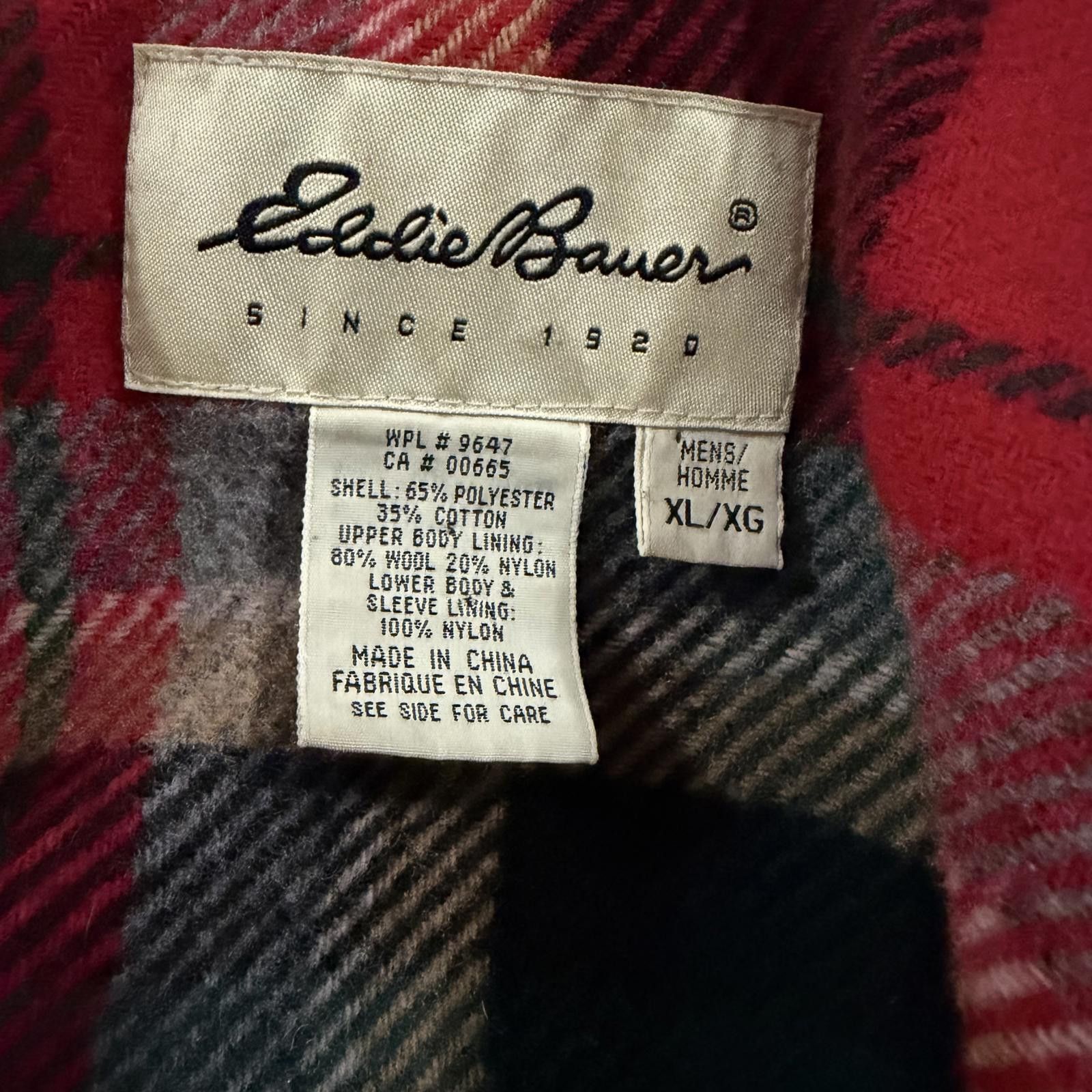 Eddie Bauer Vintage Eddie Bauer Wool Flannel Lined Chore Barn Jacket 90s Size US XL / EU 56 / 4 - 5 Thumbnail