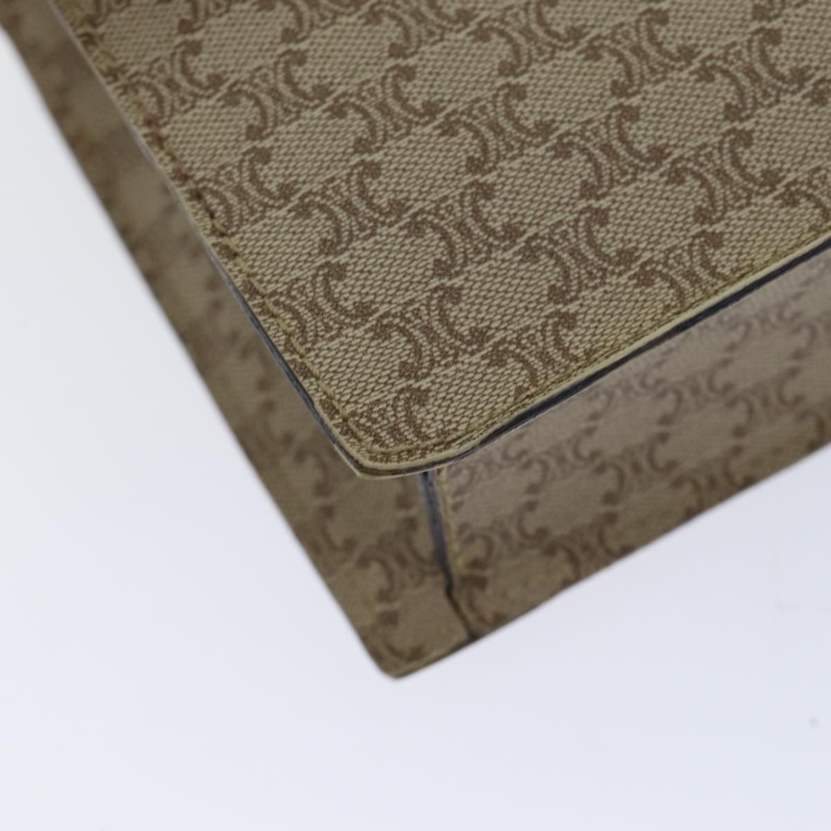 Celine CELINE Macadam Canvas Shoulder Bag Coated Canvas Beige Size ONE SIZE - 15 Thumbnail