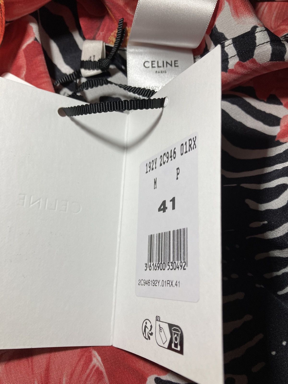 Celine New SS25 Celine Floral Bloom Silk Camp Collar Shirt Hawaiian Size US L / EU 52-54 / 3 - 9 Thumbnail