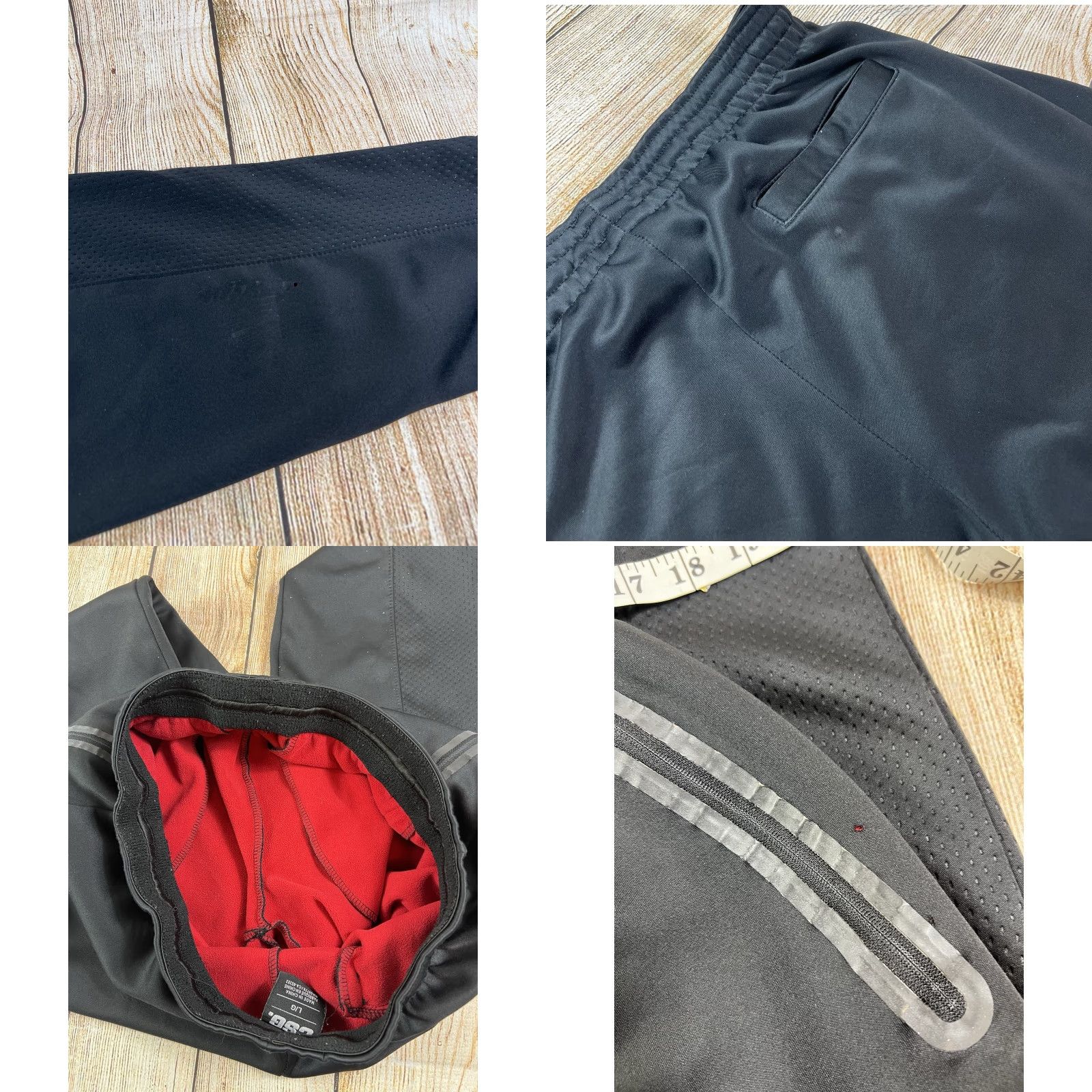 Vintage Champs Black Sweatpants Mens L Sports Activewear Pants Size L Regular Front Zipper Holes VINTAGE? Size US 33 - 8 Thumbnail