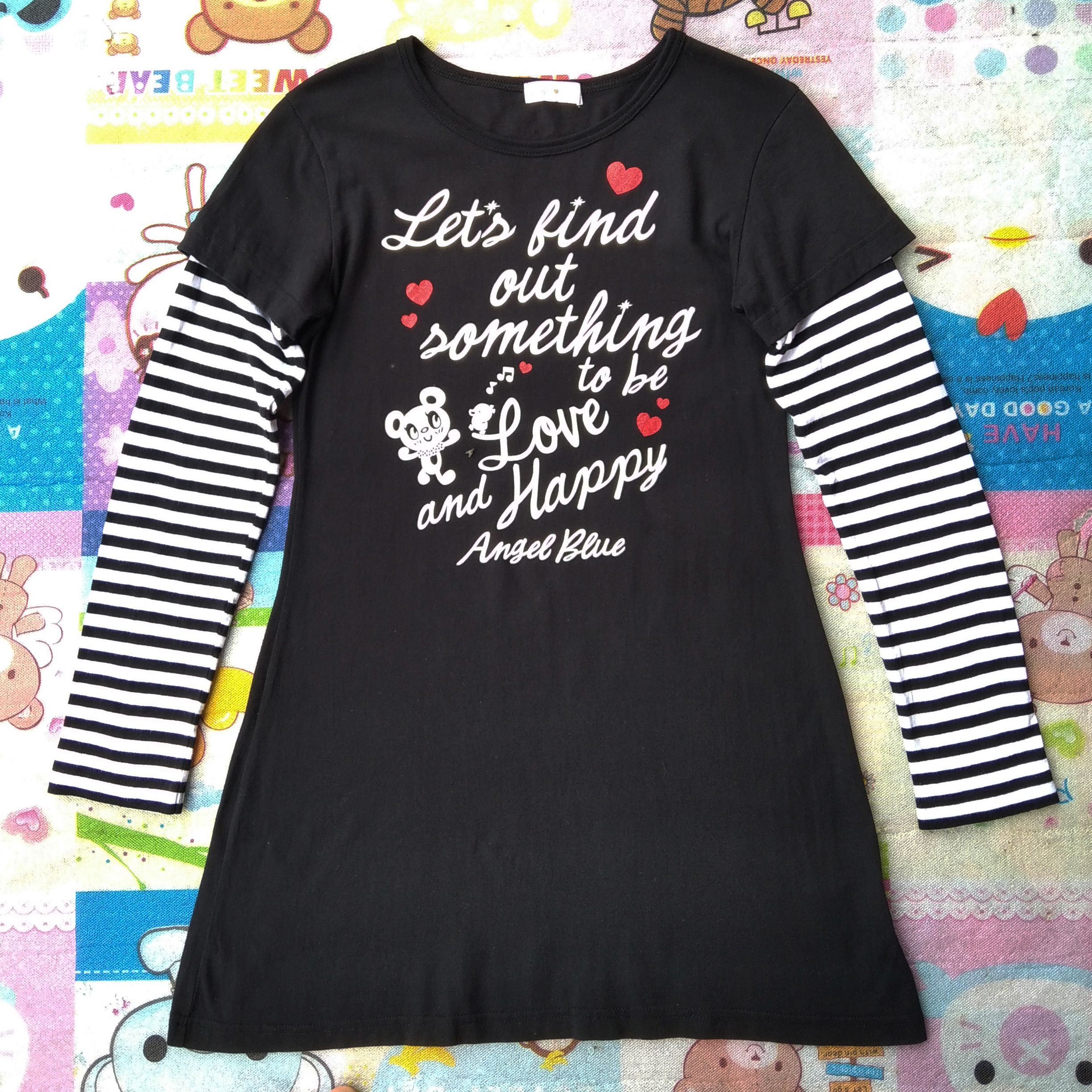 Angel Blue Vintage Y2K ANGLE BLUE Japanese Brand Long Sleeve T-Shirt Size M / US 6-8 / IT 42-44 - 1 Thumbnail