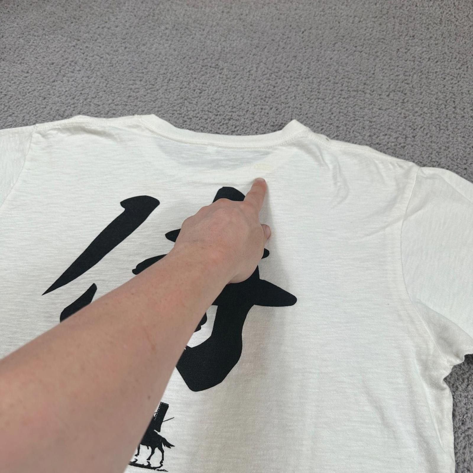 Other Samurai Graphic T-Shirt Mens XL White Kanji Japanese Warrior Size US XL / EU 56 / 4 - 6 Thumbnail