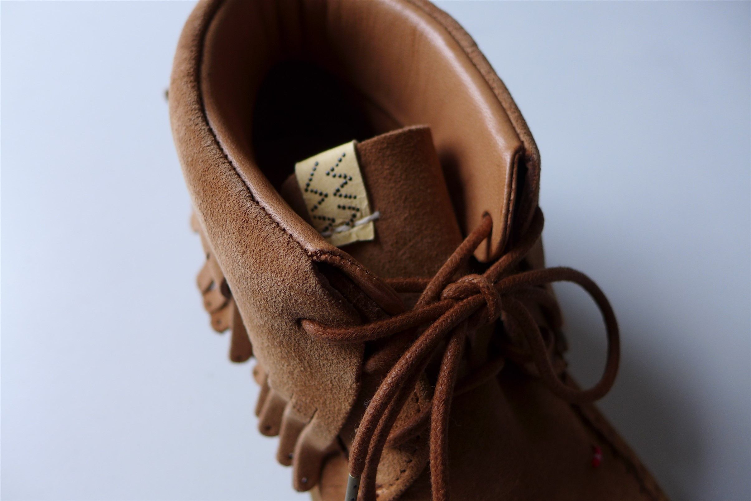 Visvim Visvim FBT Shaman Folk Beaded Sneakers - Light Brown Suede Size US 10 / EU 43 - 13 Thumbnail