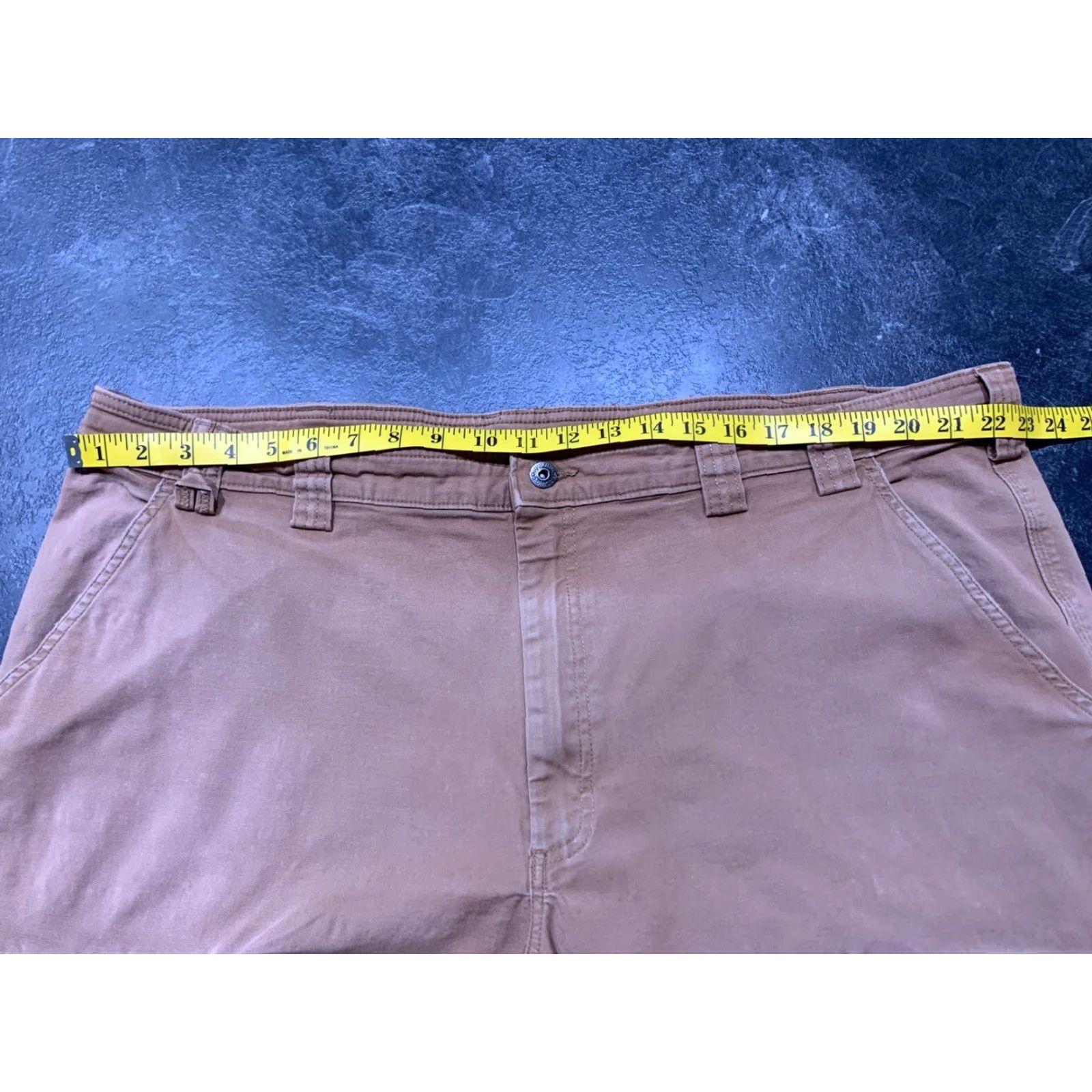 Vintage DULUTH TRADING Men's Big & Tall 48x30 Fire Hose Carpenter Pants Brown Canvas Relaxed Size US 32 / EU 48 - 3 Thumbnail