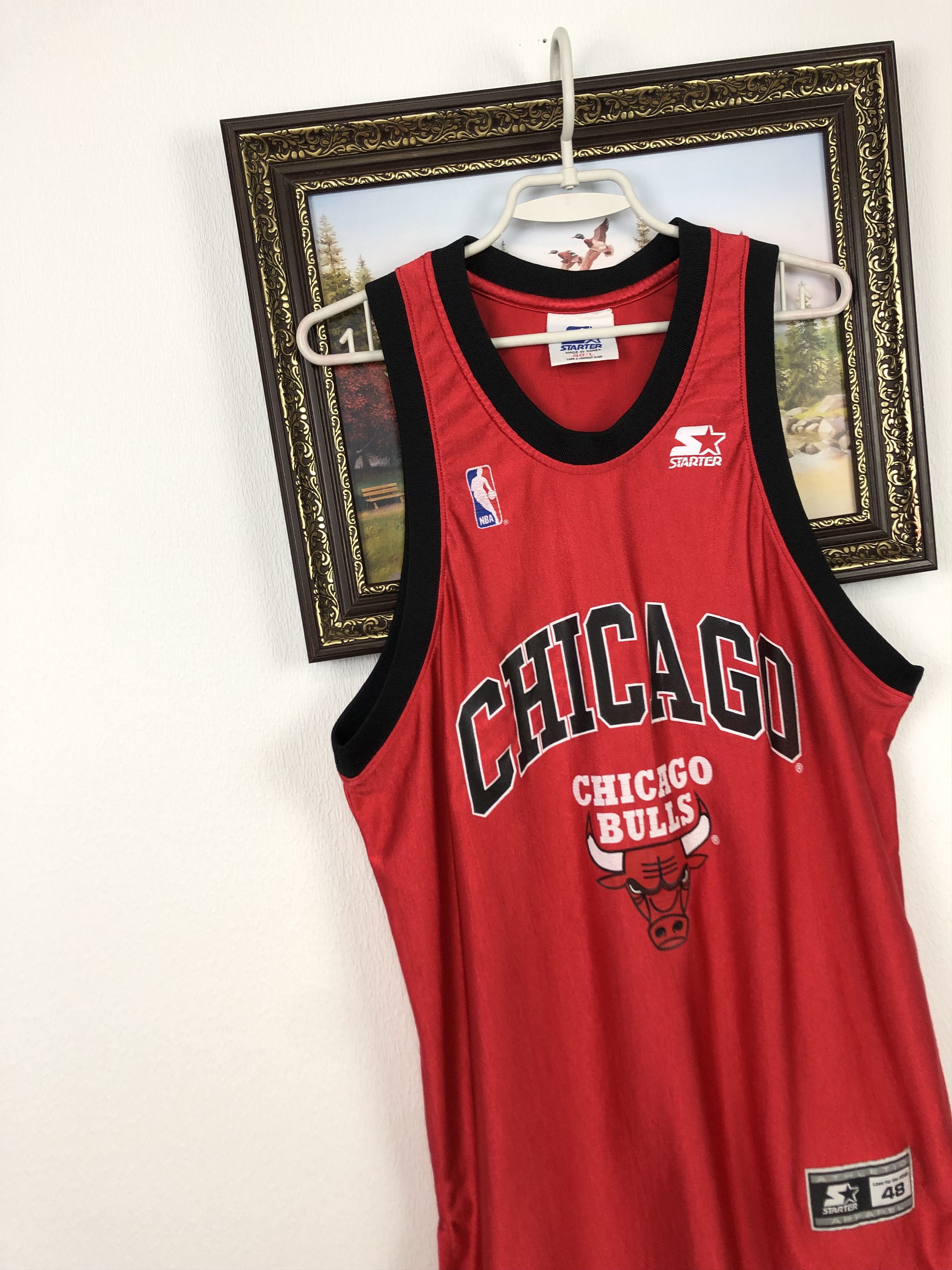 Starter Vintage Starter NBA Chicago Bulls Shirt Rare Jersey Hype Size US L / EU 52-54 / 3 - 3 Thumbnail