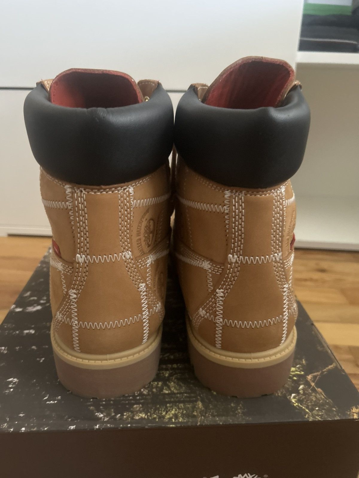 Supreme × Timberland Timberland x Supreme Patchwork Wheat Boot Size US 11 / EU 44 - 3 Thumbnail