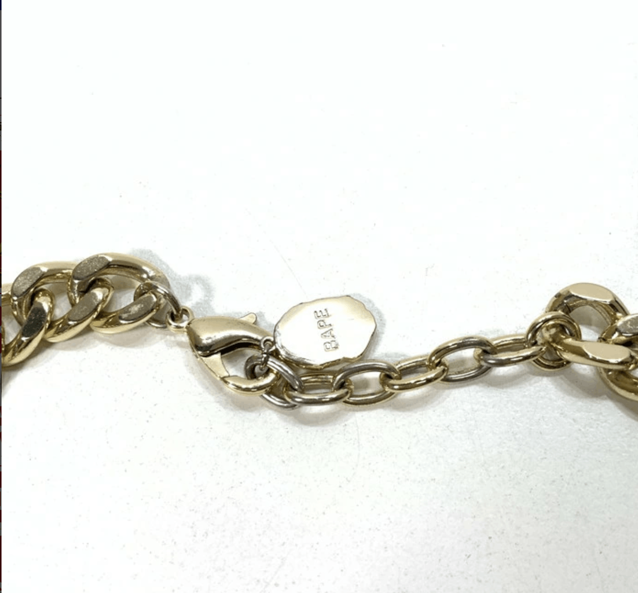 Bape Bape Gold Logo Leg Bangles Chain Size ONE SIZE - 4 Thumbnail