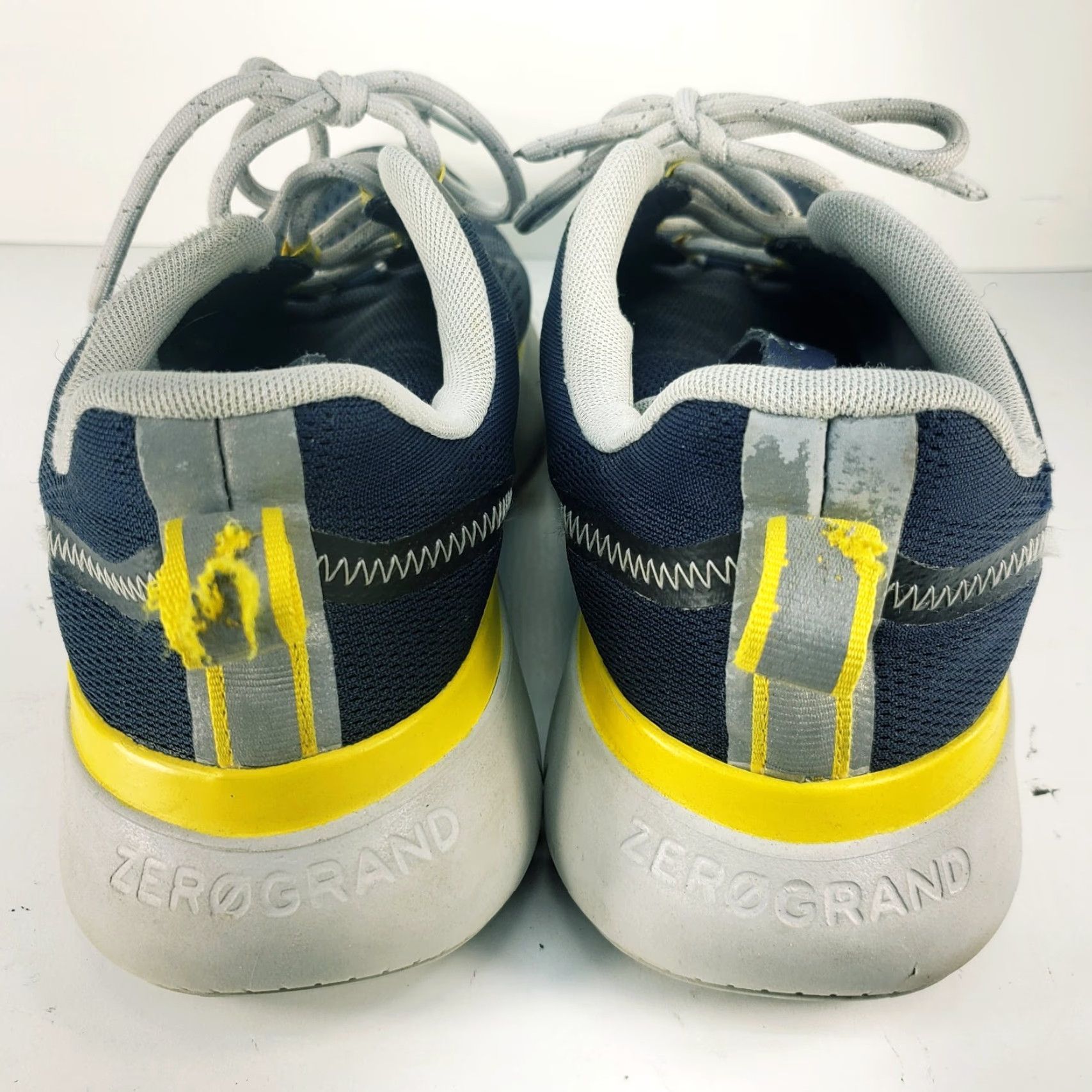 Cole Haan VINTAGE Cole Haan Zerogrand Journey Runner Men 11M Navy Blue Yellow White Sneaker Mens Shoes Size US 11 / EU 44 - 6 Thumbnail
