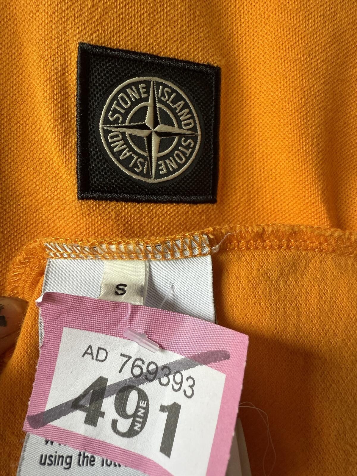 Other Stone Island Long Sleeve Henley T-Shirt / Polo - Orange Size US S / EU 44-46 / 1 - 3 Thumbnail