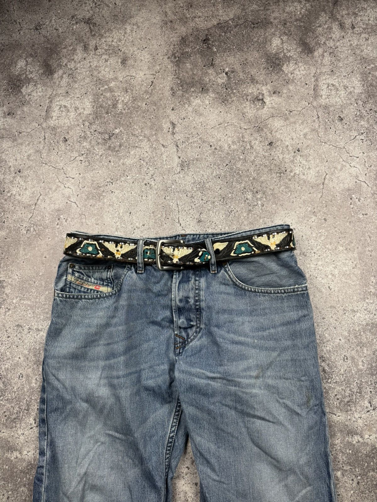 Japanese Brand 00’s NUMBER NINE STYLE EAGLE LEATHER RARE Y2K BELT VINTAGE Size ONE SIZE - 1 Thumbnail
