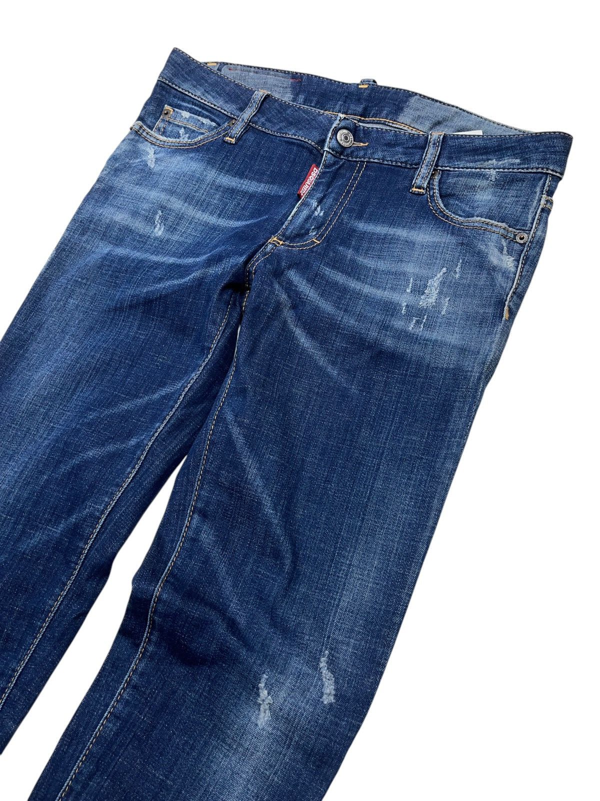 Dsquared2 Dsquared2 Medium Waist Skinny Jeans Distressed Size 27" / US 4 / IT 40 - 8 Thumbnail