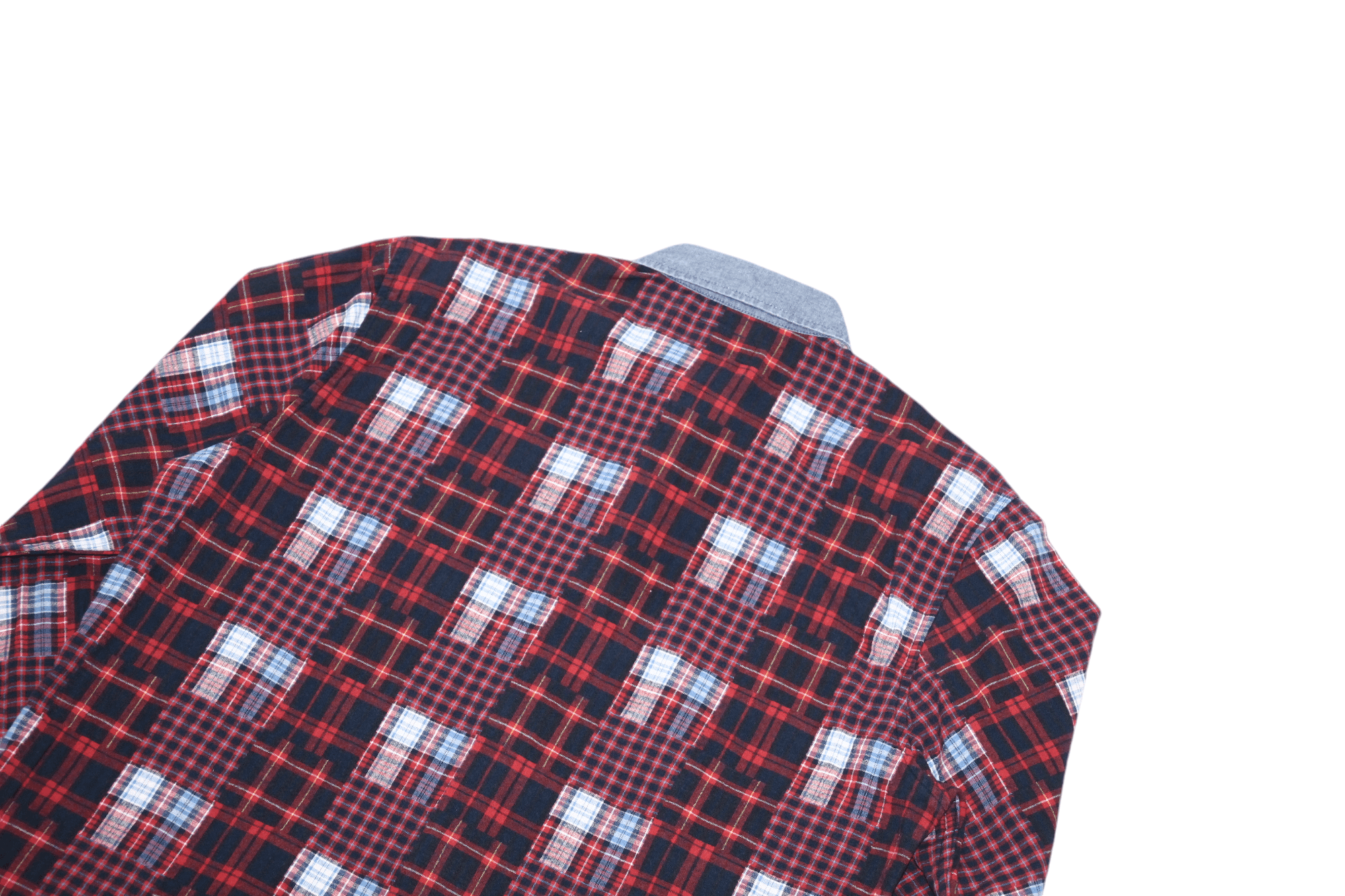 Diesel VTG🔥55DSL by Diesel patchwork tartan rugged flannel shirt Size US M / EU 48-50 / 2 - 9 Thumbnail