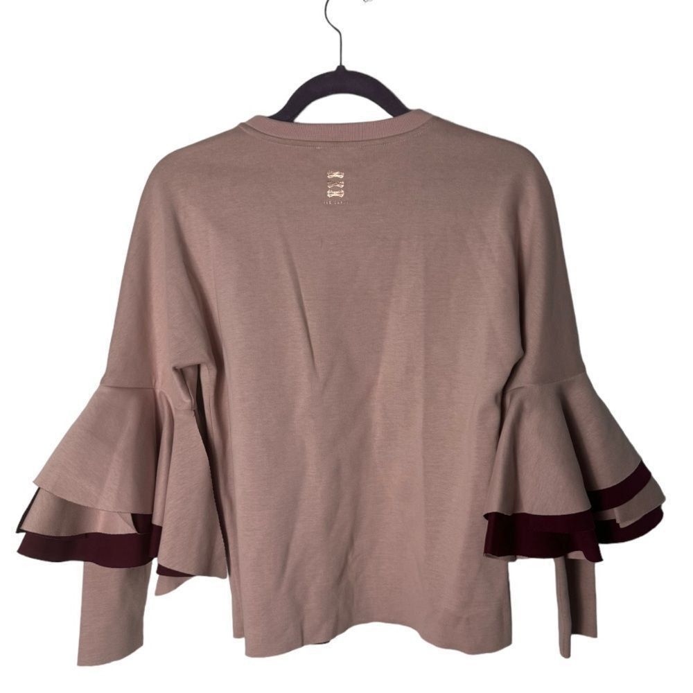 Ted Baker Ted Baker London Dusky Pink Bell Sleeve Top Sweater Size 0 S Size S / US 4 / IT 40 - 3 Thumbnail