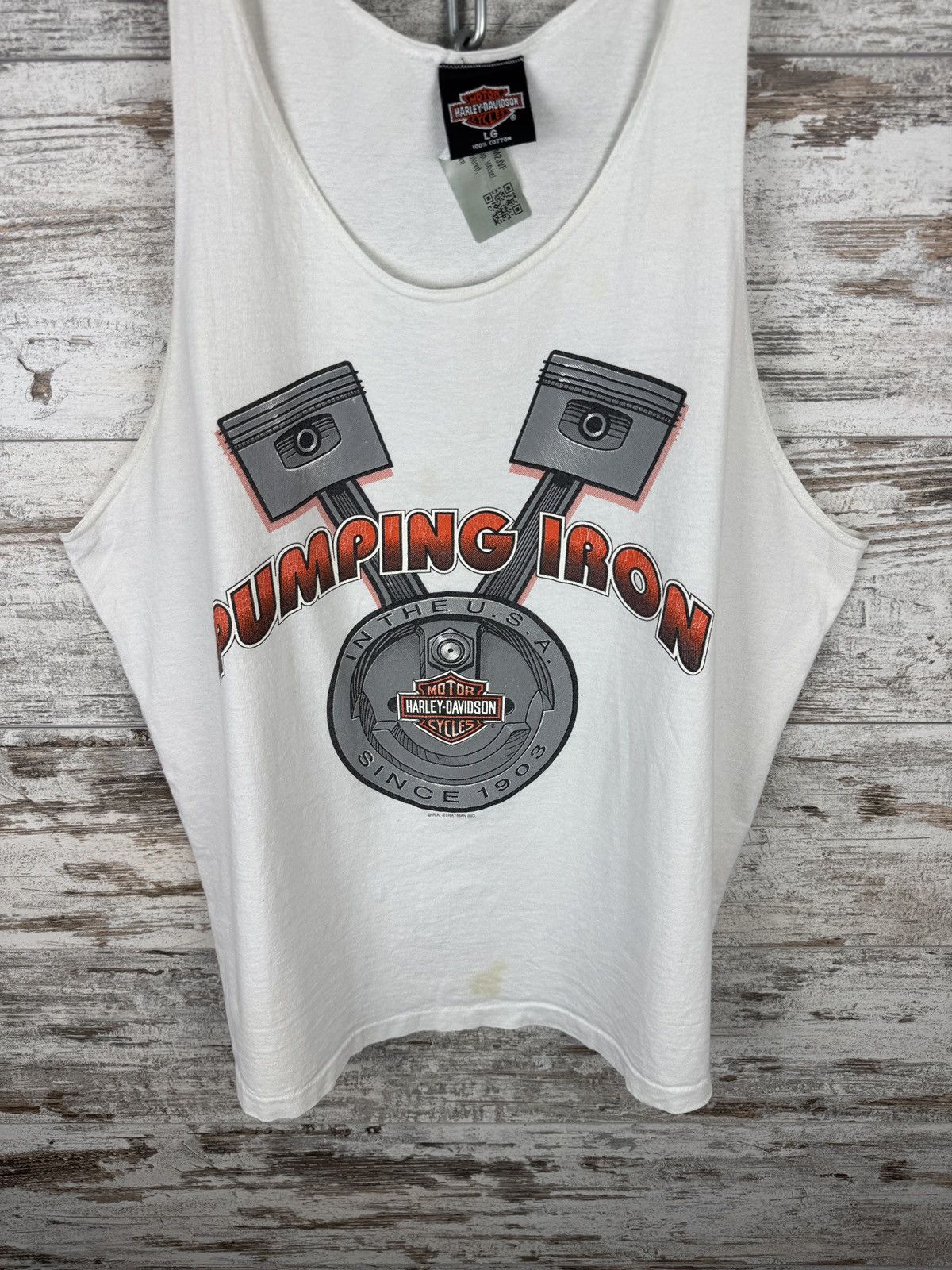 Harley Davidson Mens Vintage Harley Davidson tank top Made in USA t-shirt Size US L / EU 52-54 / 3 - 3 Thumbnail