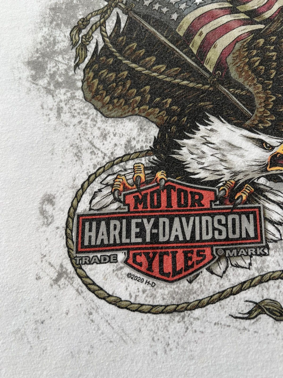 Harley Davidson Vintage 2020 Harley Davidson Eagle Switzerland White T-shirt Size US XXL / EU 58 / 5 - 5 Thumbnail