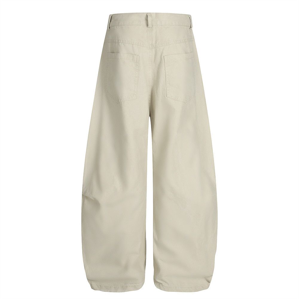 Vintage Men's American pleated loose wide-leg cargo machete trousers Size US 32 / EU 48 - 2 Thumbnail