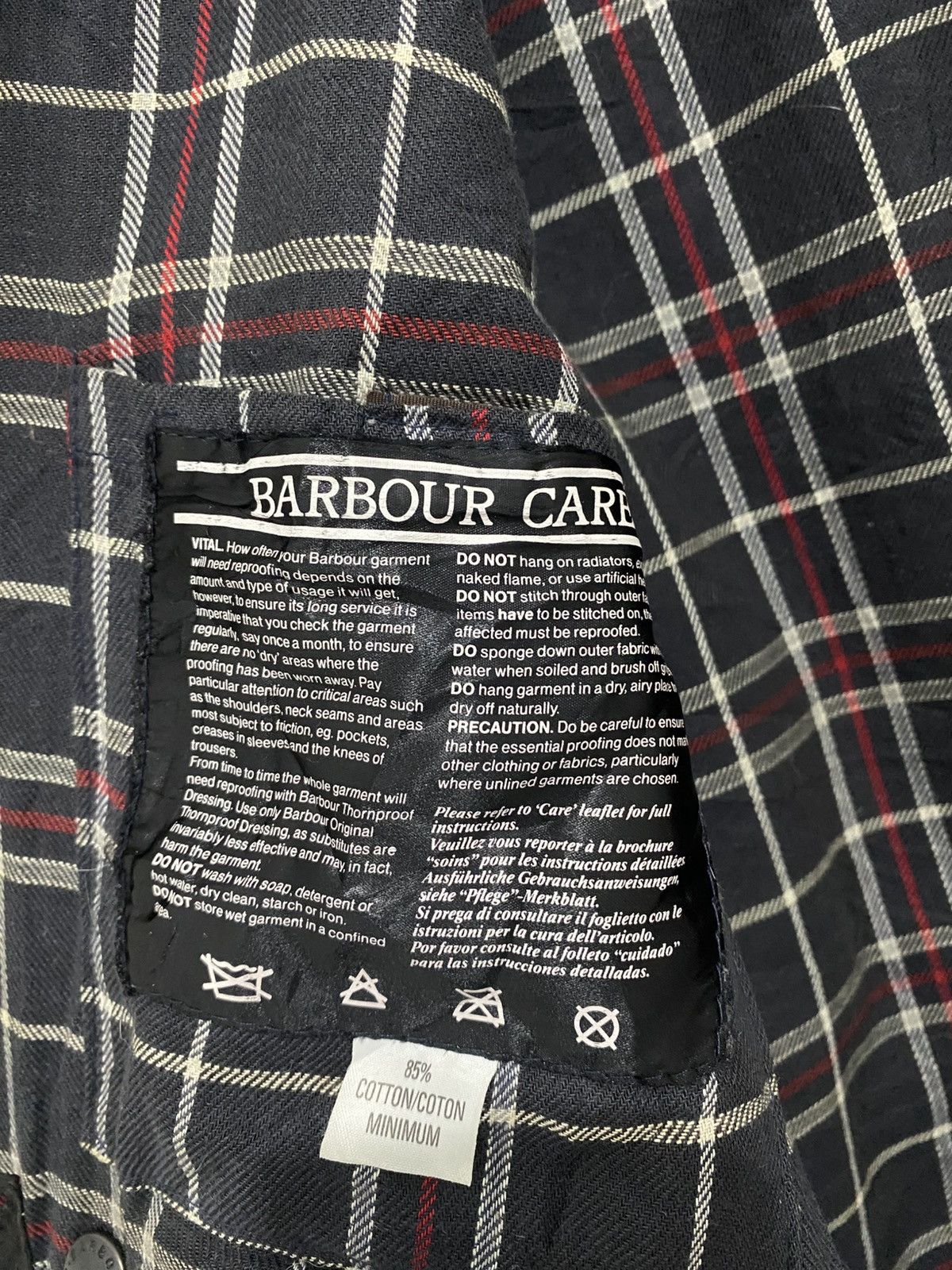Barbour × Vintage Vintage Barbour Border Waxed Jacket 81cm/32in Hunting Size US S / EU 44-46 / 1 - 13 Thumbnail