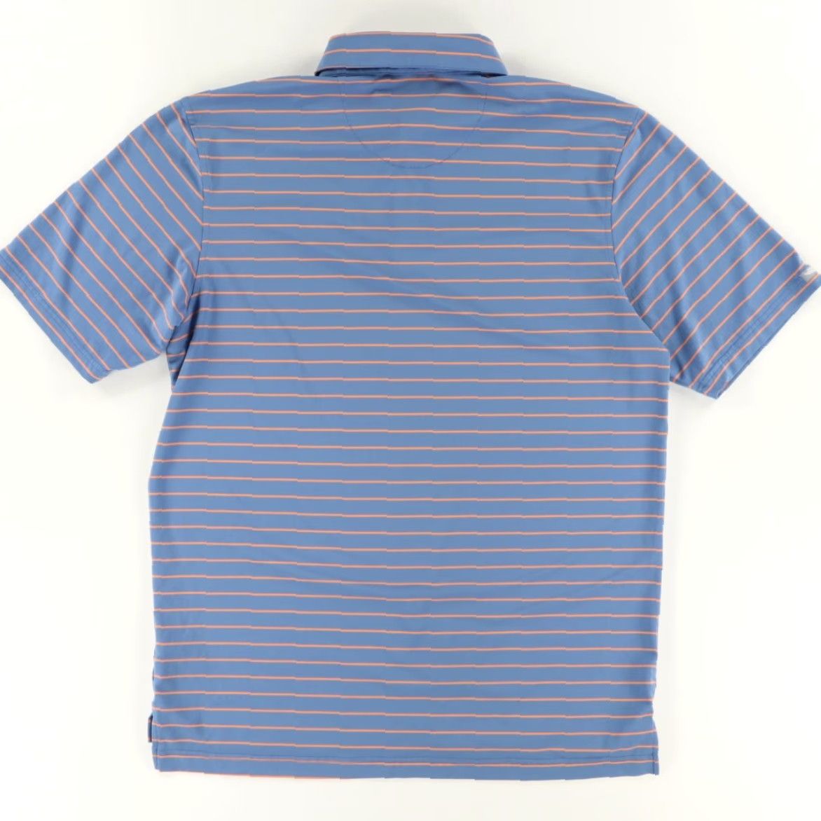 Vintage Straight Down Polo Shirt Mens L Blue Striped Performance Ox Logo Stretch Size US L / EU 52-54 / 3 - 4 Thumbnail