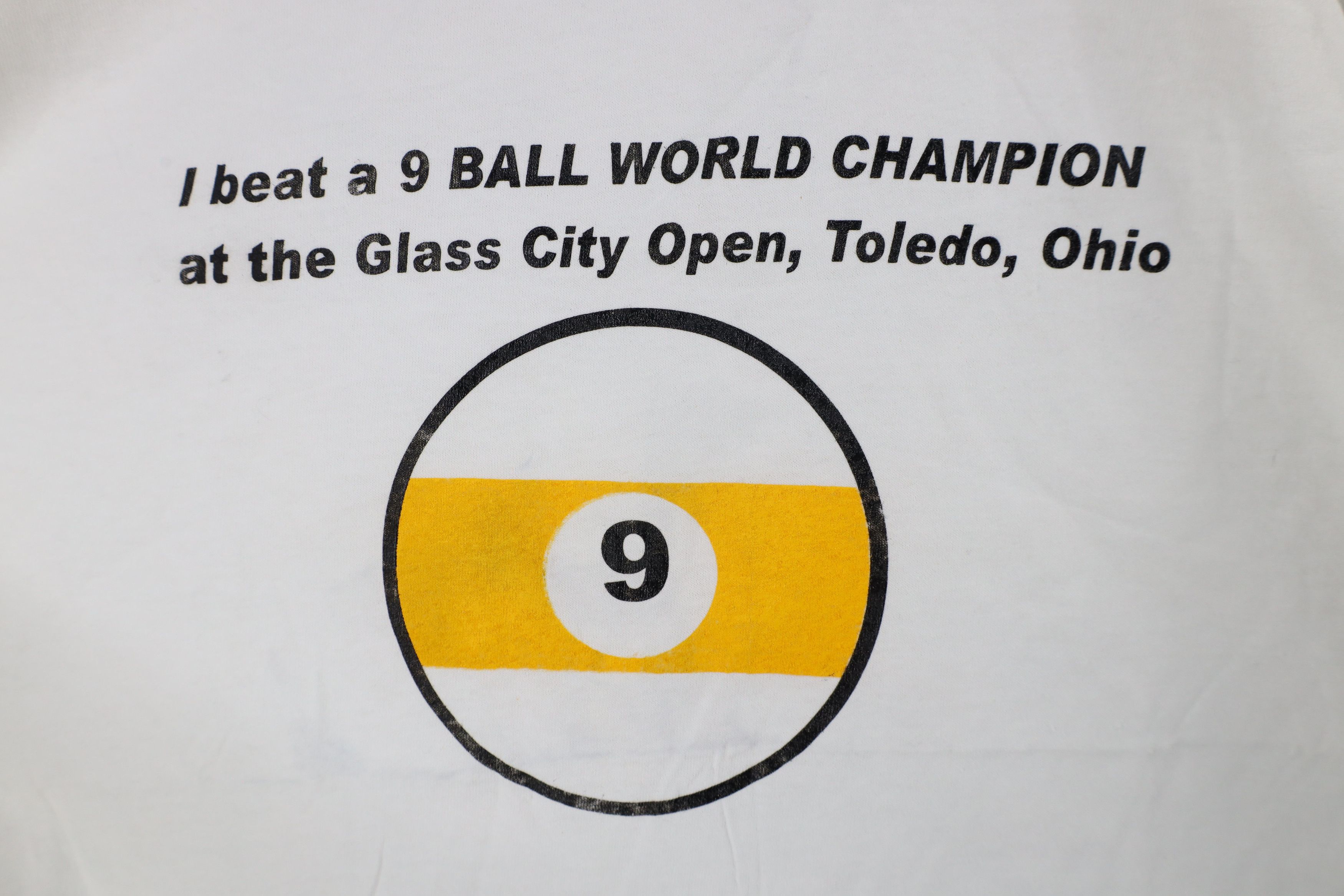 Vintage Vintage 2002 World Champion Glass City Open Pool T-Shirt Size US XL / EU 56 / 4 - 4 Thumbnail