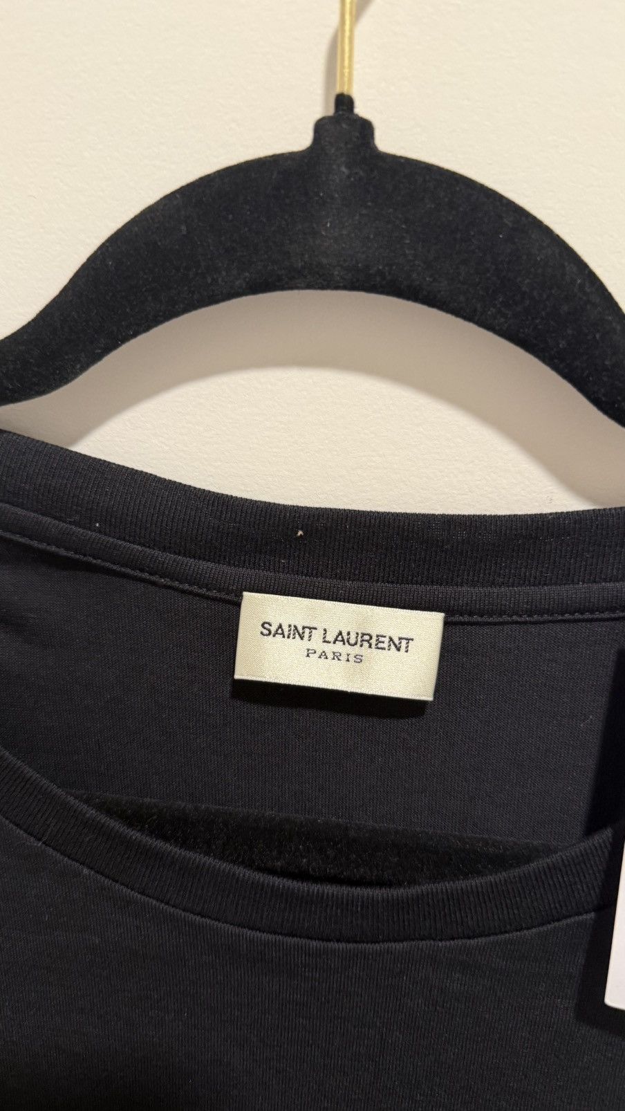 Saint Laurent Paris Saint Laurent Rive Gauche Logo T-Shirt Size US XL / EU 56 / 4 - 6 Thumbnail