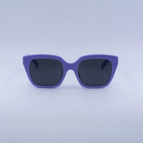 Celine Celine CL40198F 78A Sunglasses Lilac Square Frame Size ONE SIZE - 4 Thumbnail