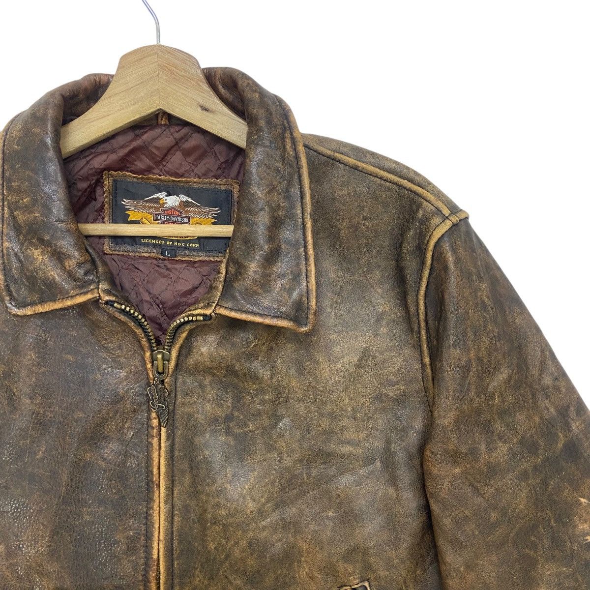 Harley Davidson Vintage Harley Davidson Motorcycle Cafe Racer Biker Jacket Size US M / EU 48-50 / 2 - 16 Thumbnail