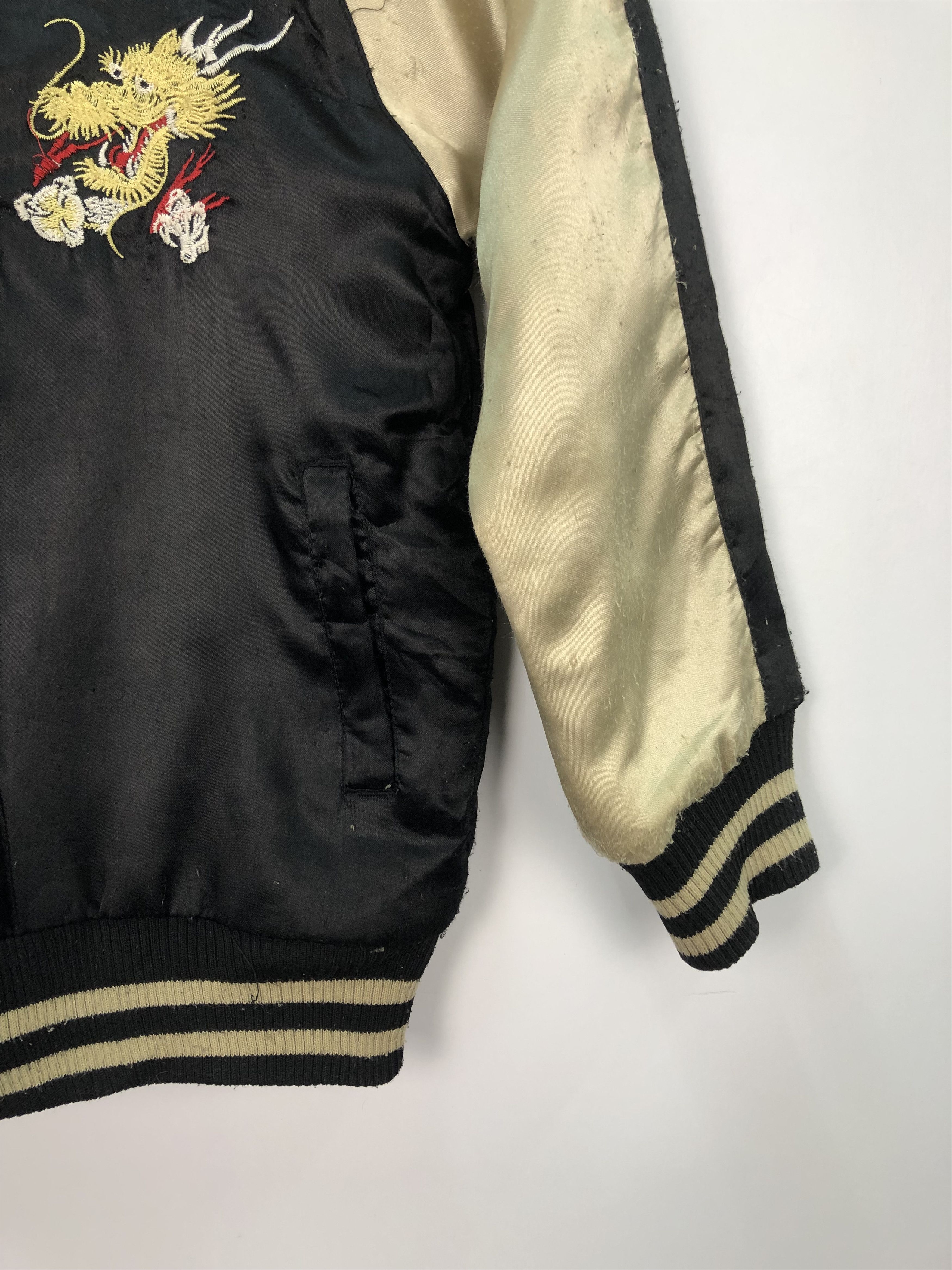 Vintage Vintage Sukajan Jacket Kids Japanese Dragon J0116 Size US XXS / EU 40 - 5 Thumbnail