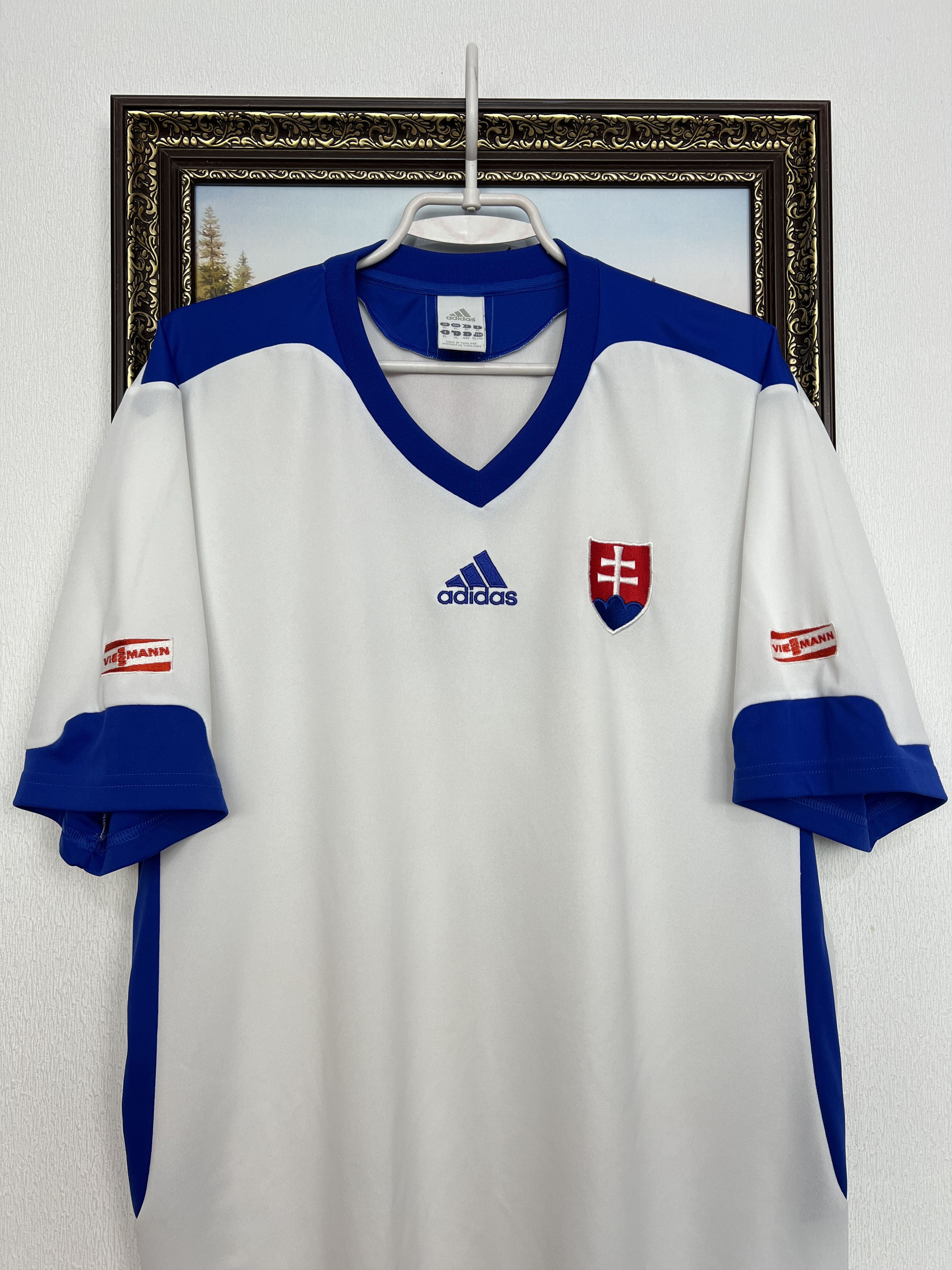 Adidas Slovakia Away football shirt 2009 Soccer Jersey Trikot Size US XL / EU 56 / 4 - 2 Thumbnail