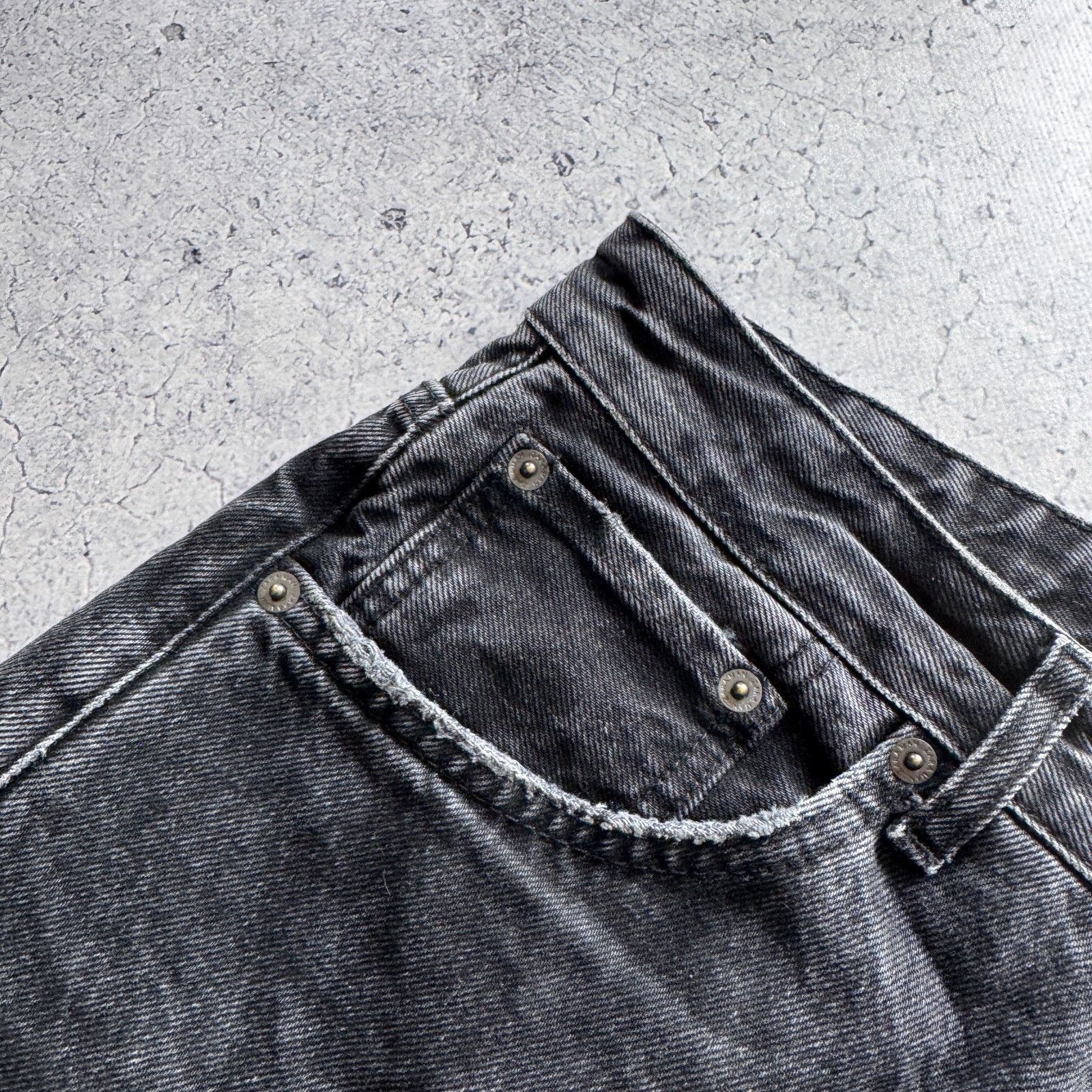 Rhude Rhude Zara X Rhuigi Denim Baggy Jeans Black Y2K Size US 30 / EU 46 - 6 Thumbnail