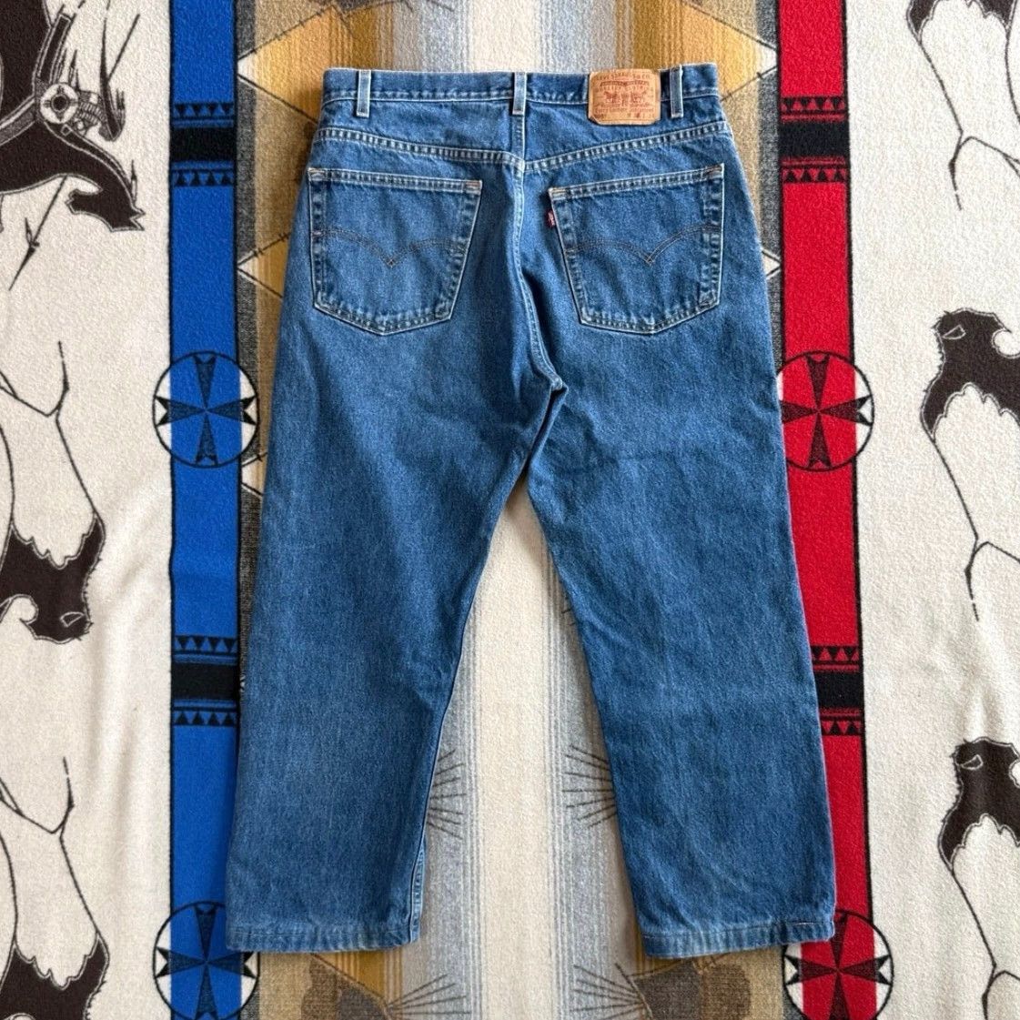 Levi's Vintage 90s Levi’s 505 Regular Fit Straight Leg Denim Blue Jeans Size 36x27 Size US 36 / EU 52 - 2 Thumbnail
