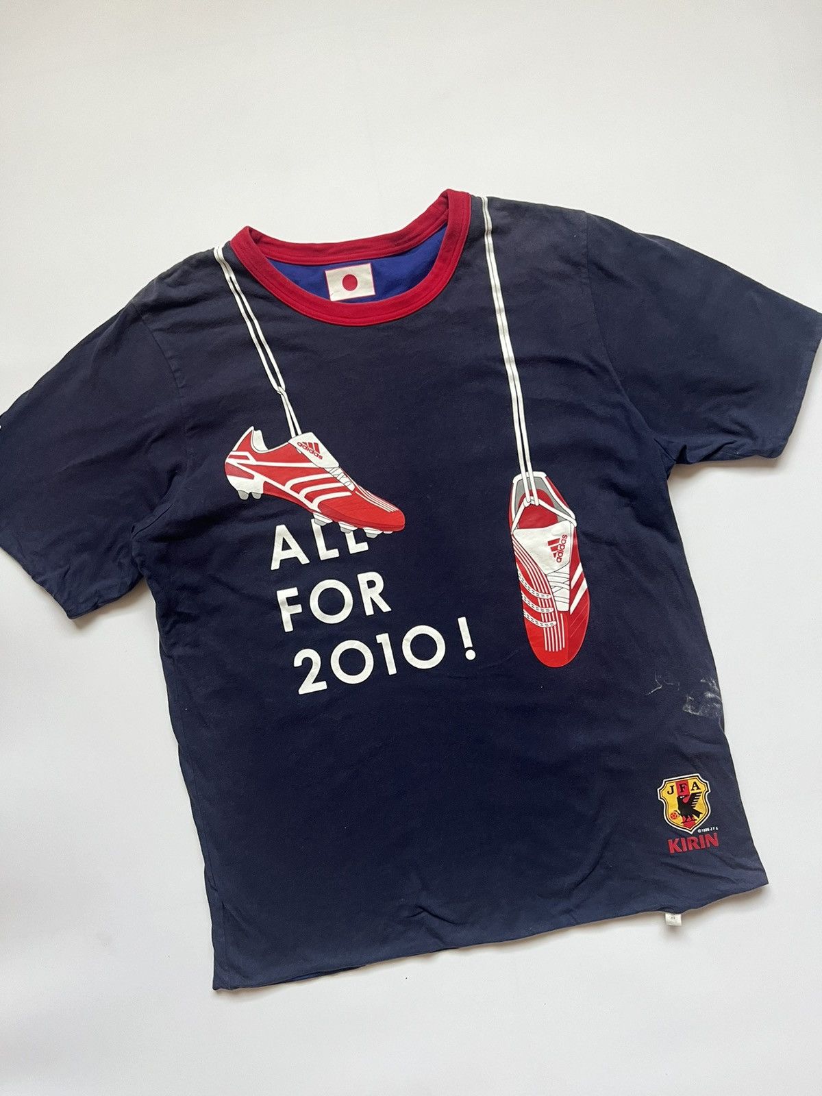 Adidas × Japanese Brand × Vintage Vintage 2007 Reversible JFA Tshirt 10 By Adidas / Kirin Size US L / EU 52-54 / 3 - 5 Thumbnail
