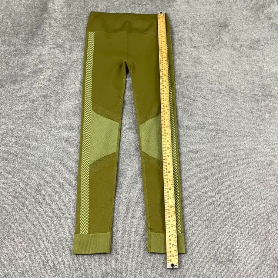 Fabletics FABLETICS Leggings Womens Size 6 Small High Waisted Seamless Check Green Gym NEW Size 28" / US 6 / IT 42 - 6 Thumbnail