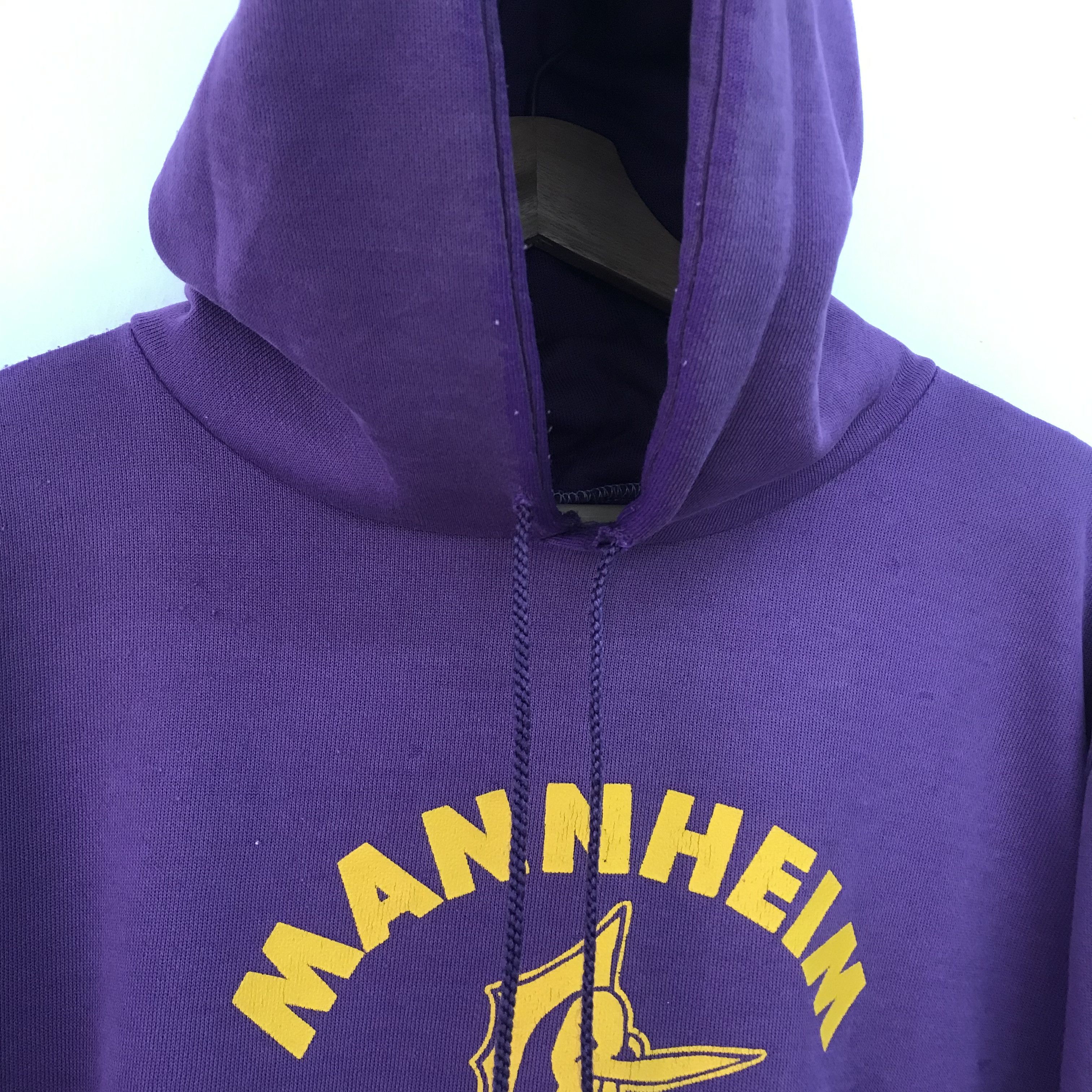 Japanese Brand Vintage 90s Distressed Mannheim Marlins Purple - 449 Size US L / EU 52-54 / 3 - 8 Thumbnail