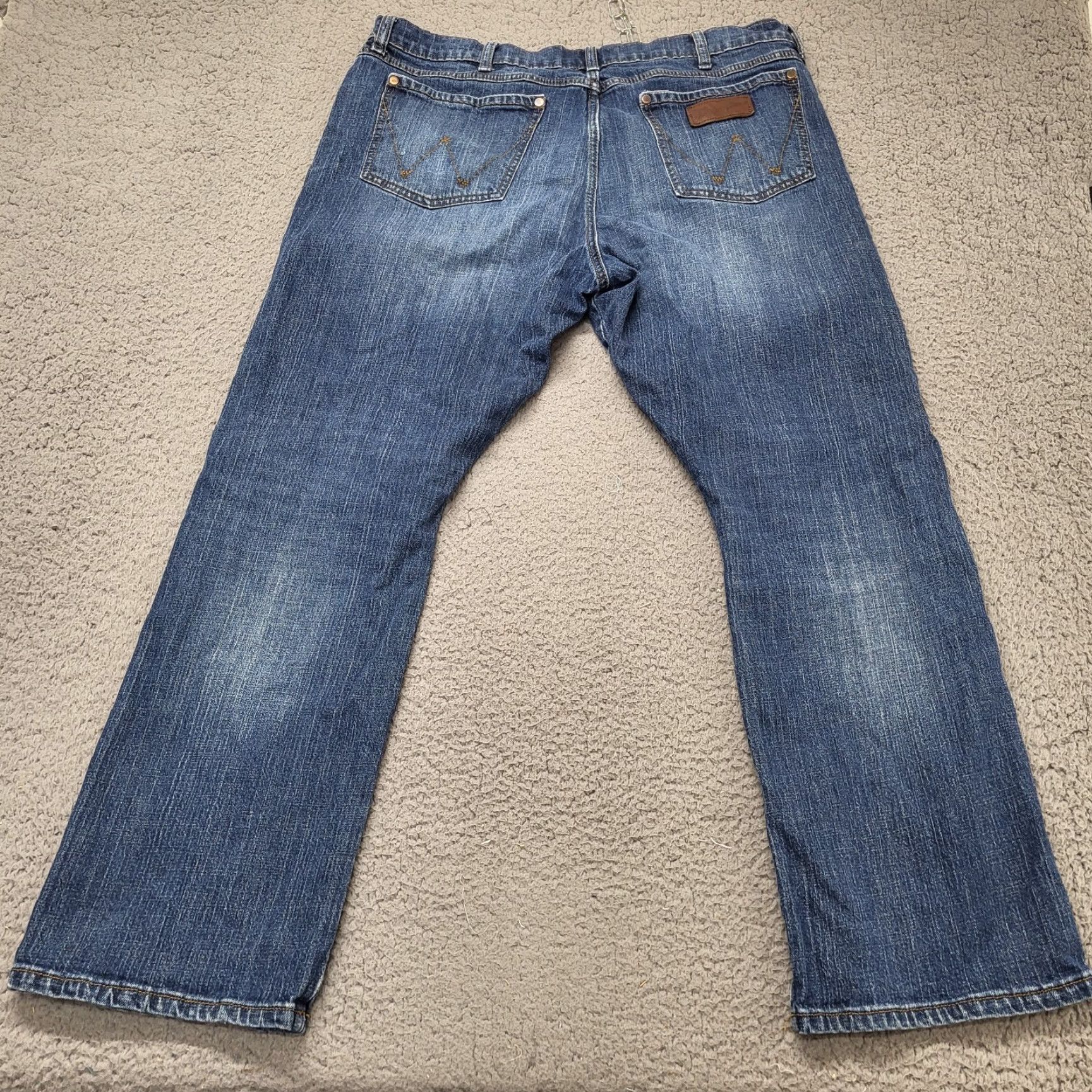 Wrangler Wrangler Retro Jeans Mens 38x32 Blue Relaxed Bootcut Denim Western Outdoor Jeans Size US 38 / EU 54 - 3 Thumbnail