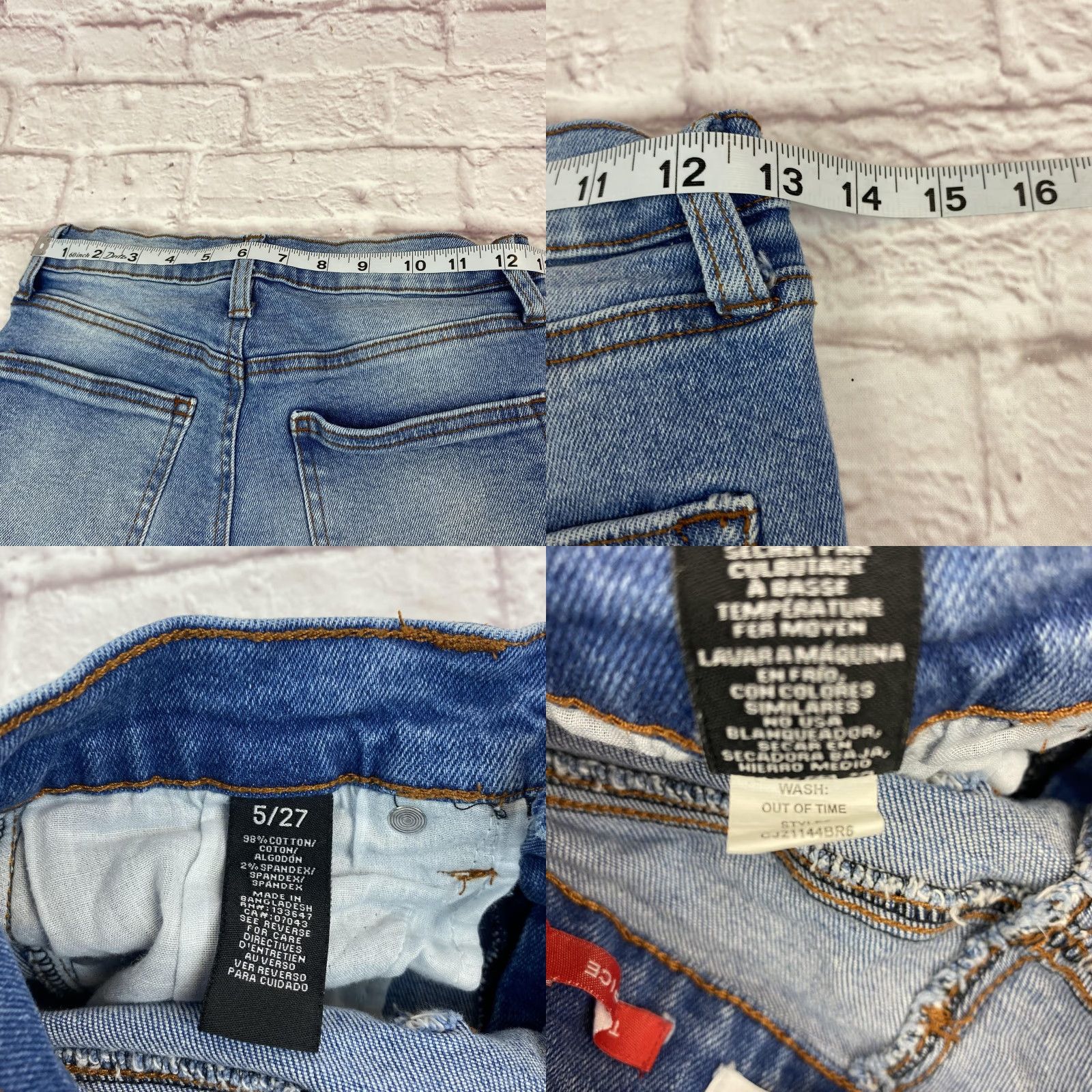 Vintage Celebrity Pink Jeans 5 27 Juniors Blue The Spice Out Of Time Stretch Denim Pants Size 27" / US 4 / IT 40 - 9 Thumbnail