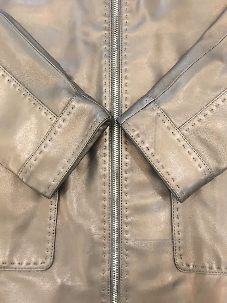 Brioni Brioni Mink collar leather jacket Size US M / EU 48-50 / 2 - 5 Thumbnail