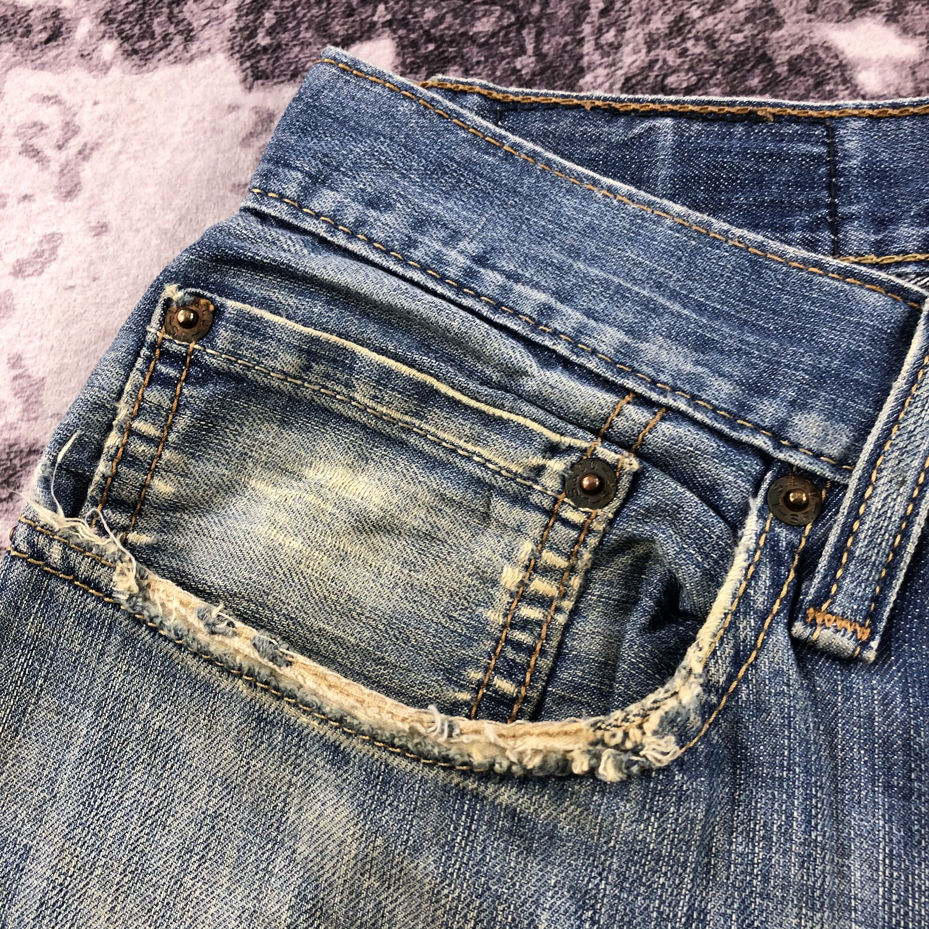 Levi's × Vintage Vintage Ripped Levis 505 Jeans-JM2475 Size US 34 / EU 50 - 10 Thumbnail